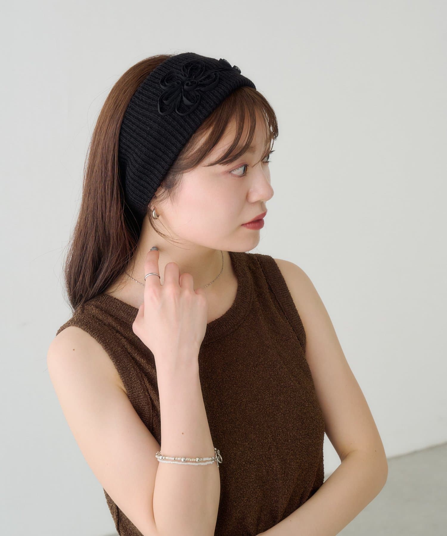 Kastane(カスタネ) フラワーモチーフヘアバンド