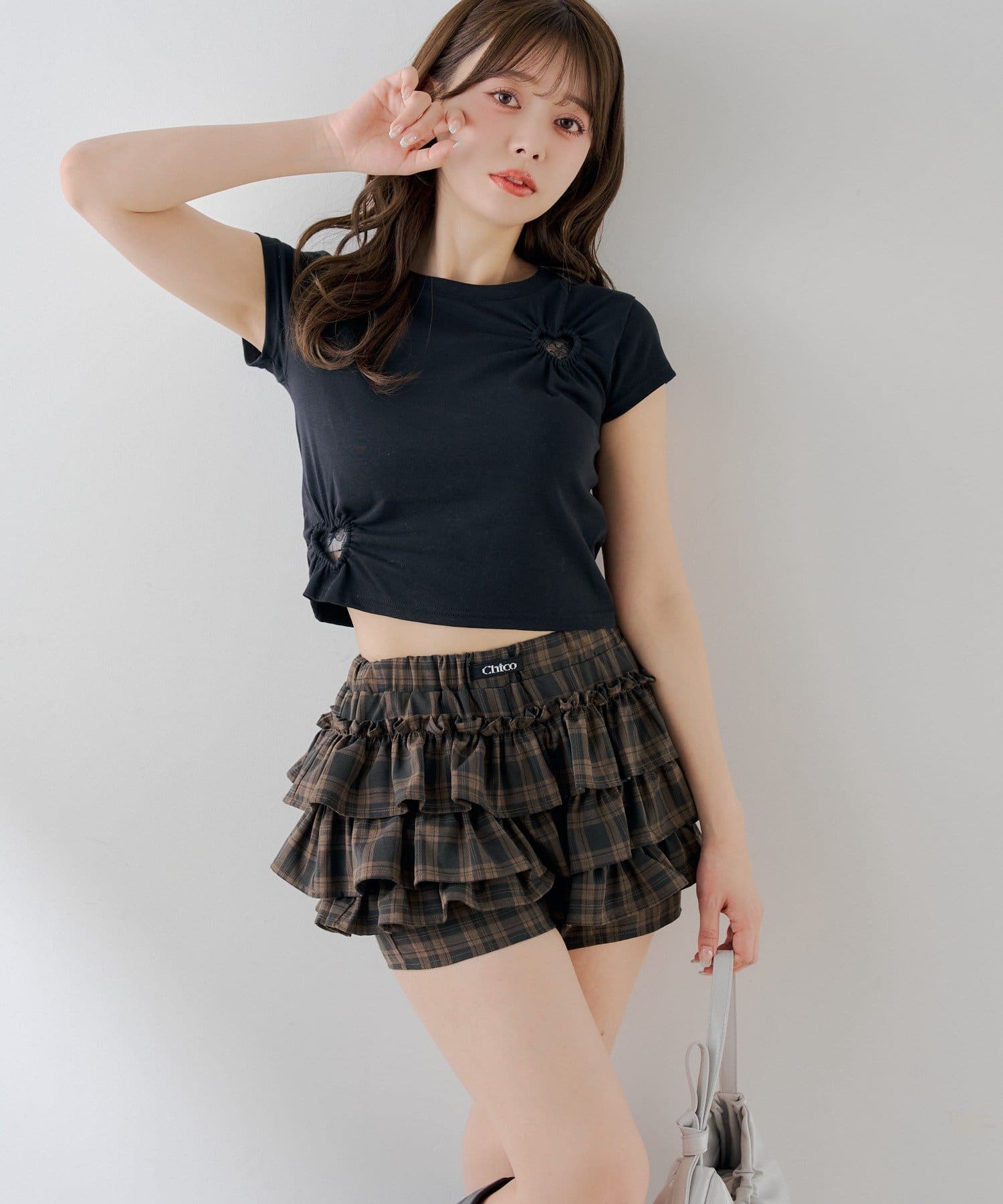 Chico(チコ) レイヤードティアードショートパンツ