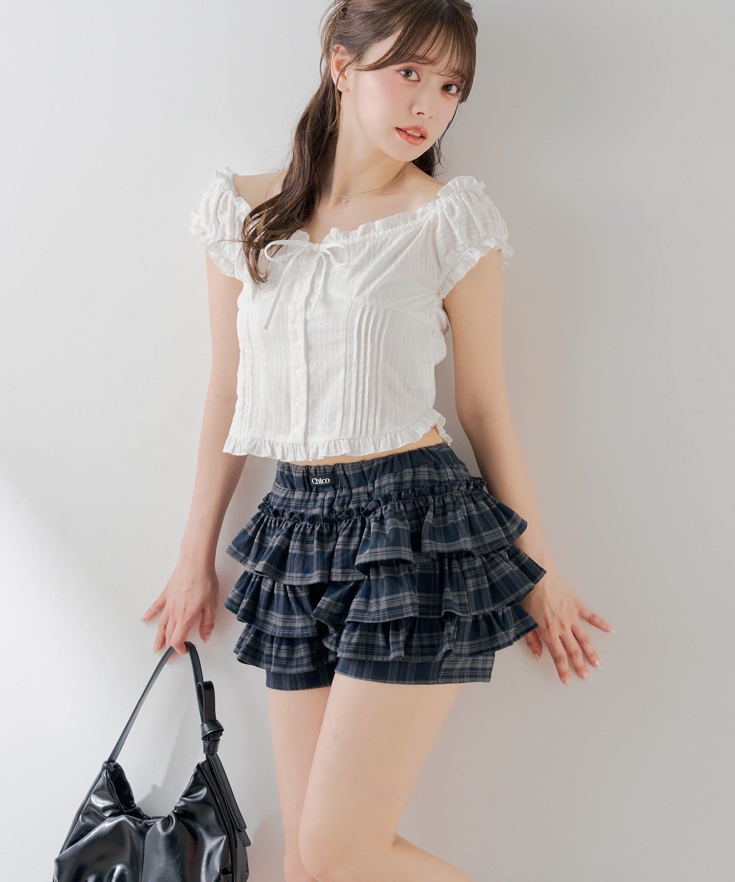 Chico(チコ) レイヤードティアードショートパンツ