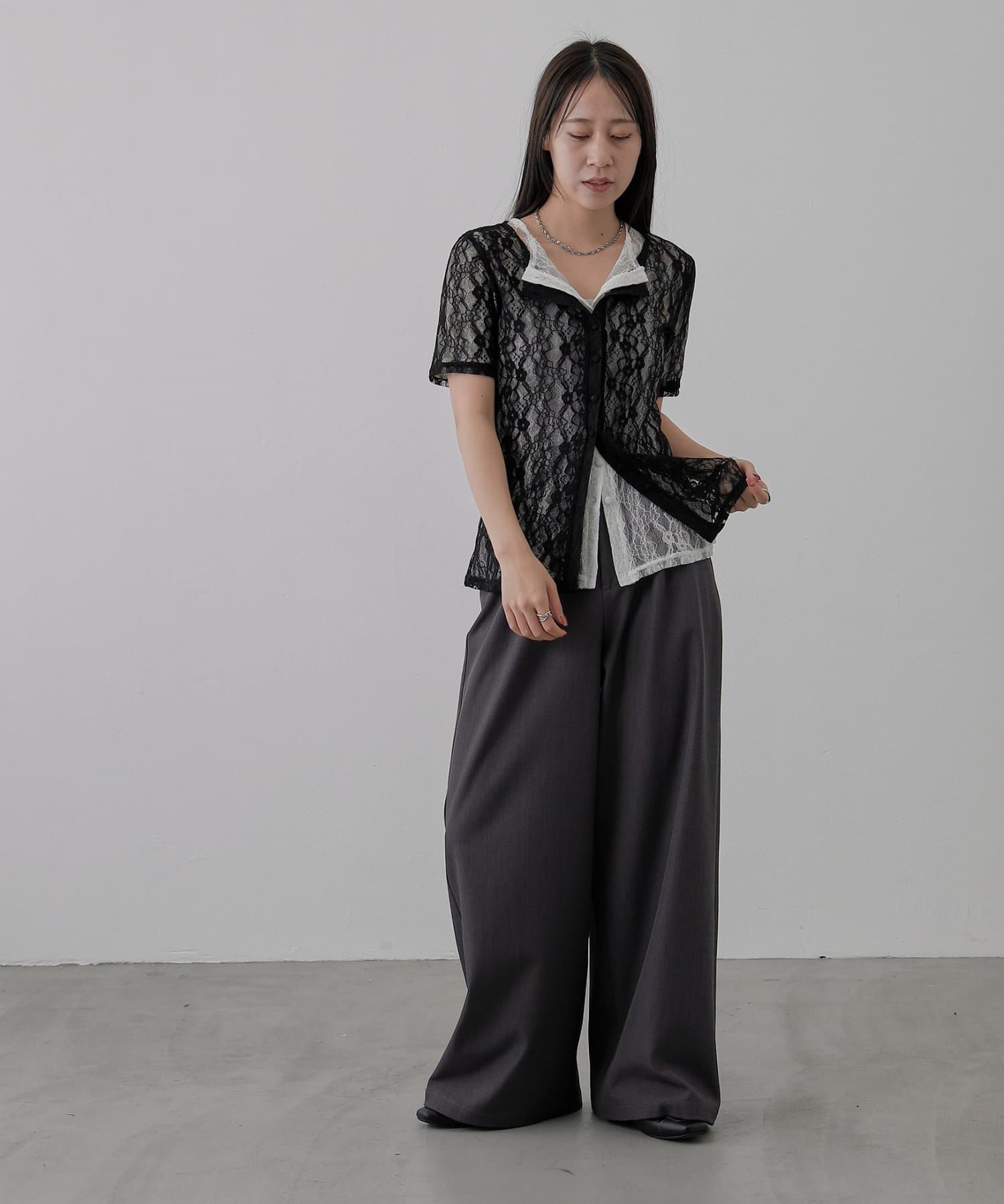 COLONY 2139(コロニー トゥーワンスリーナイン) ストレッチレースカーディガン