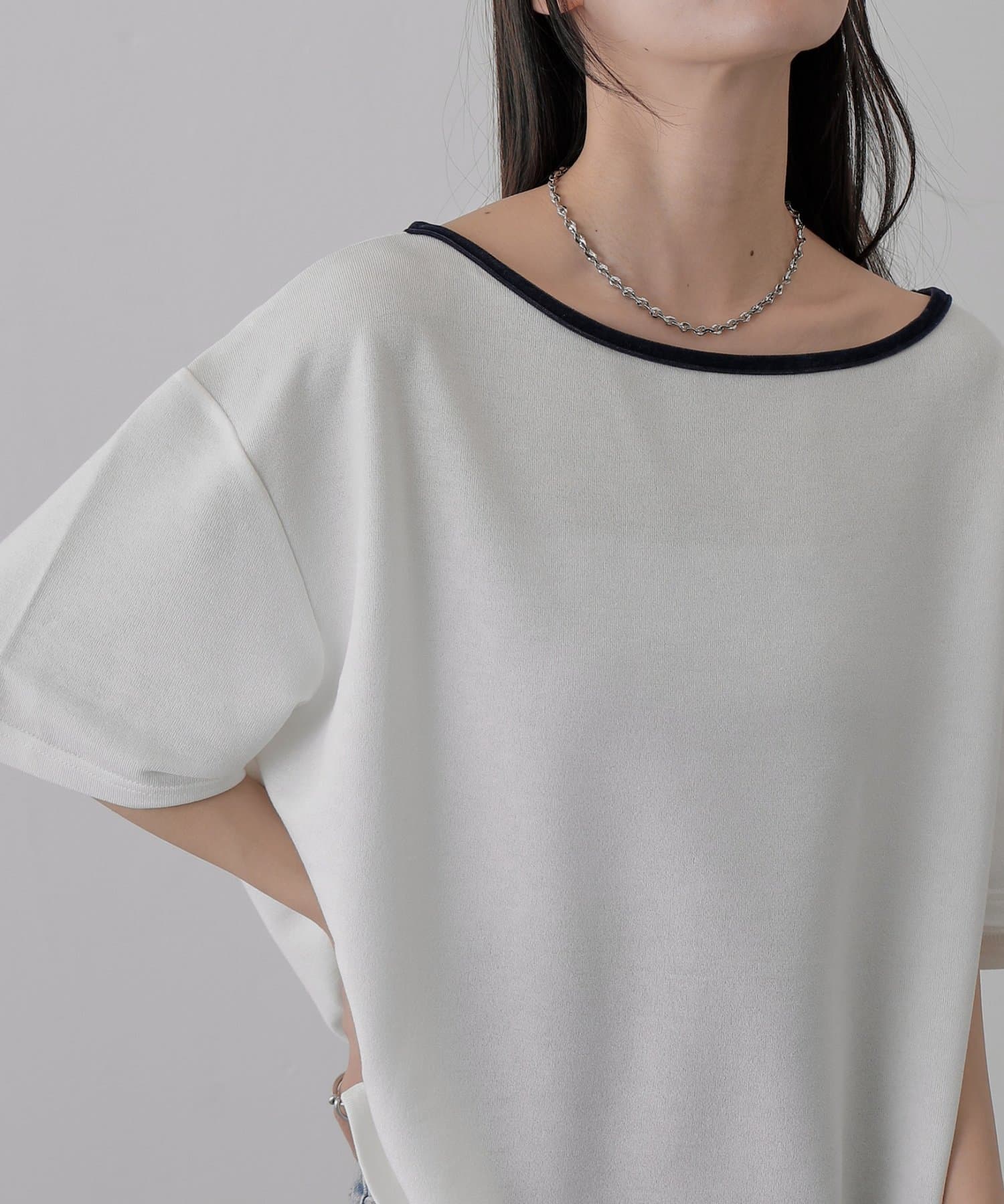 COLONY 2139(コロニー トゥーワンスリーナイン) 【2WAY】パイピングシアー半袖Tシャツ