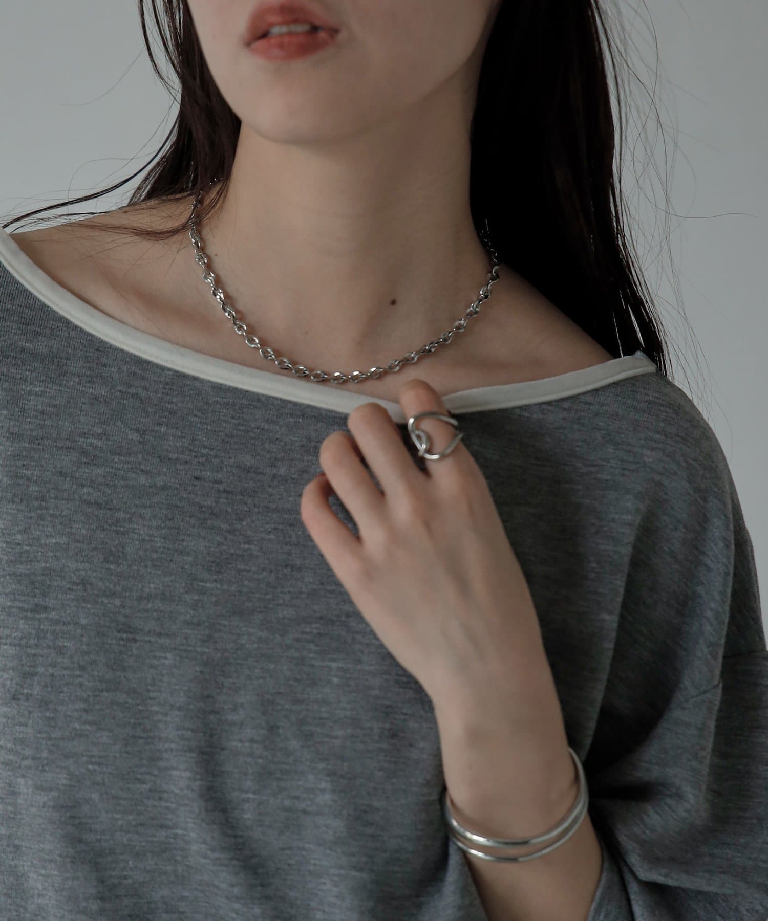 COLONY 2139(コロニー トゥーワンスリーナイン) 【2WAY】パイピングシアー半袖Tシャツ