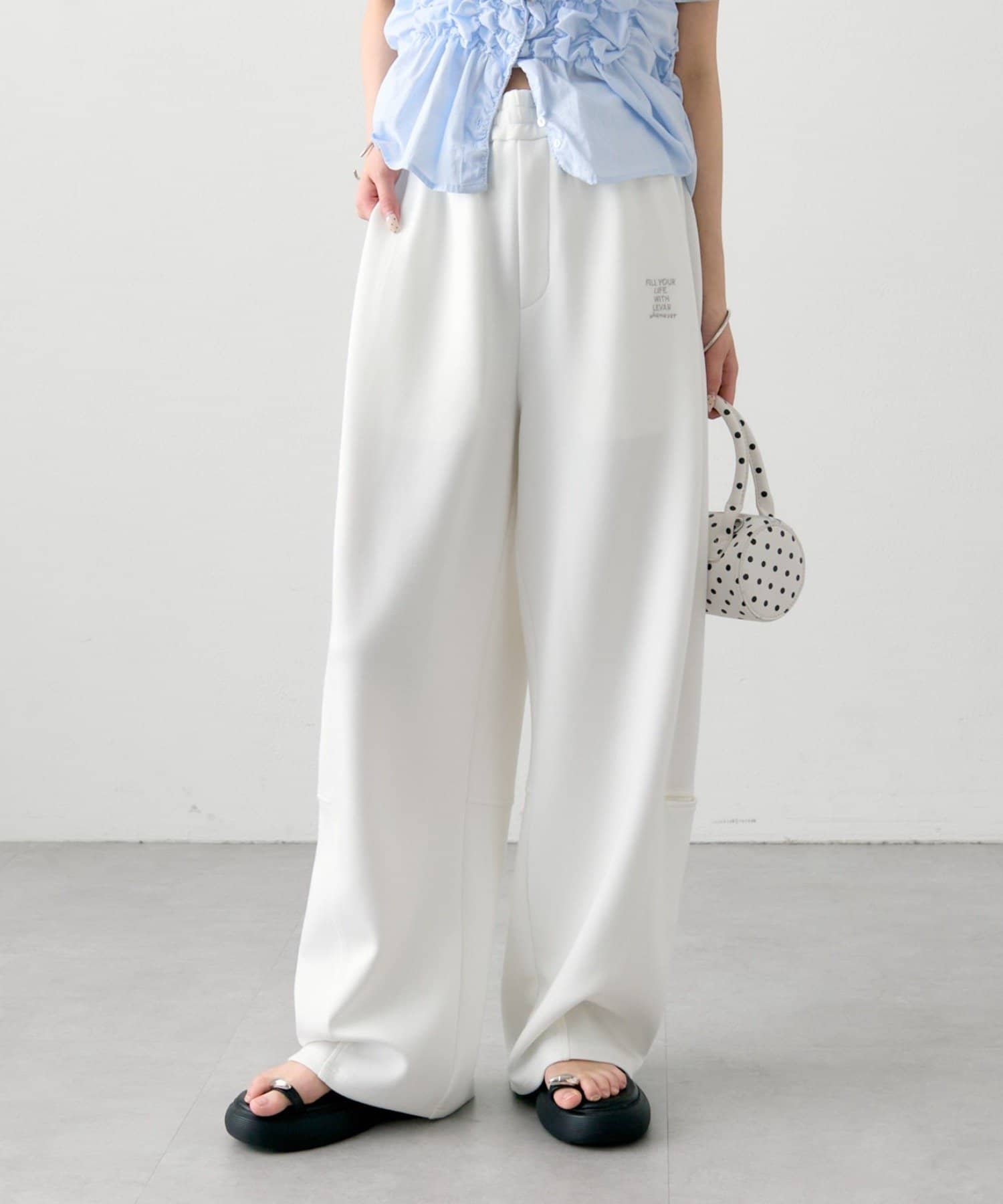 mystic(ミスティック) タックカーブスウェットパンツ