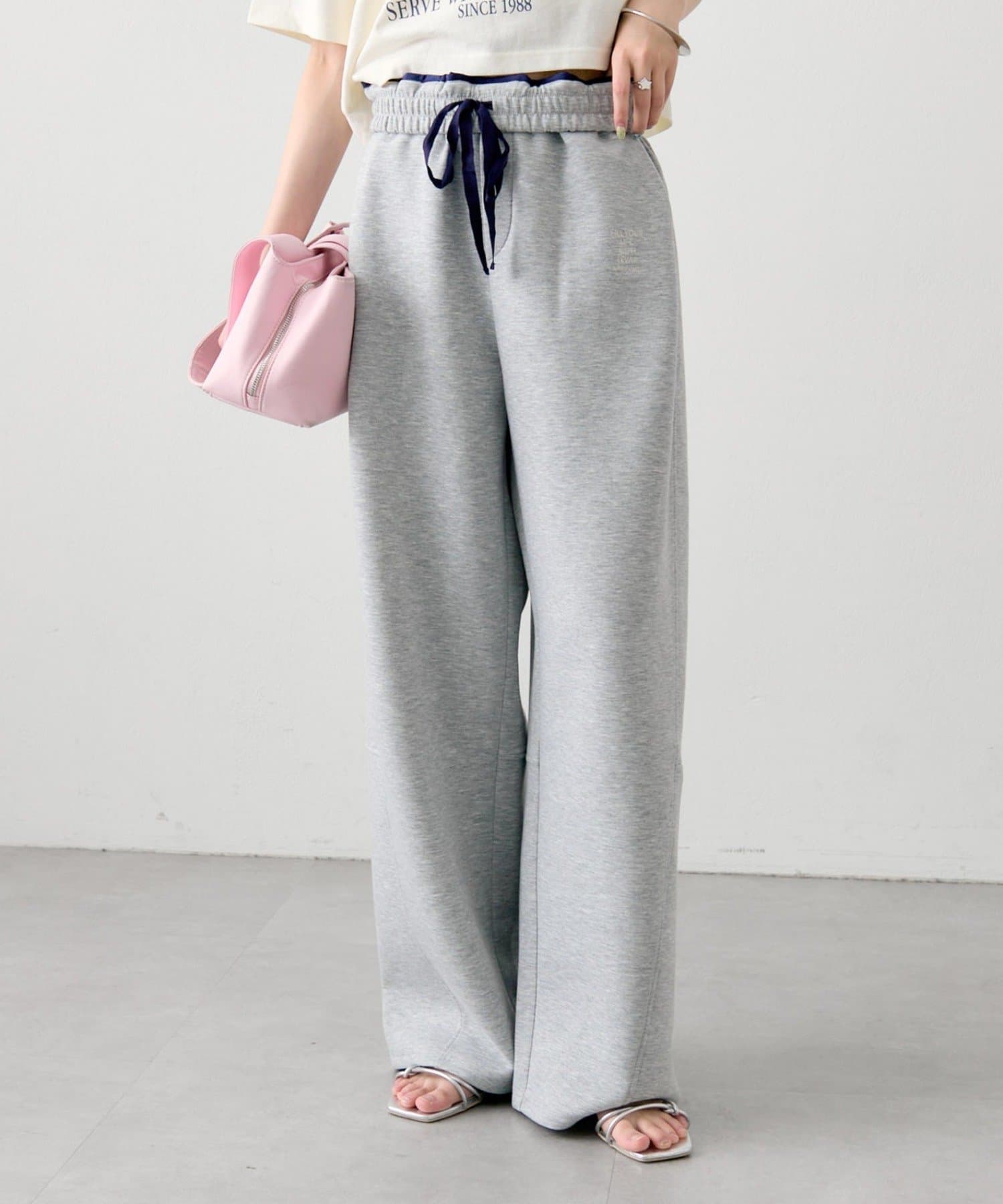 mystic(ミスティック) タックカーブスウェットパンツ