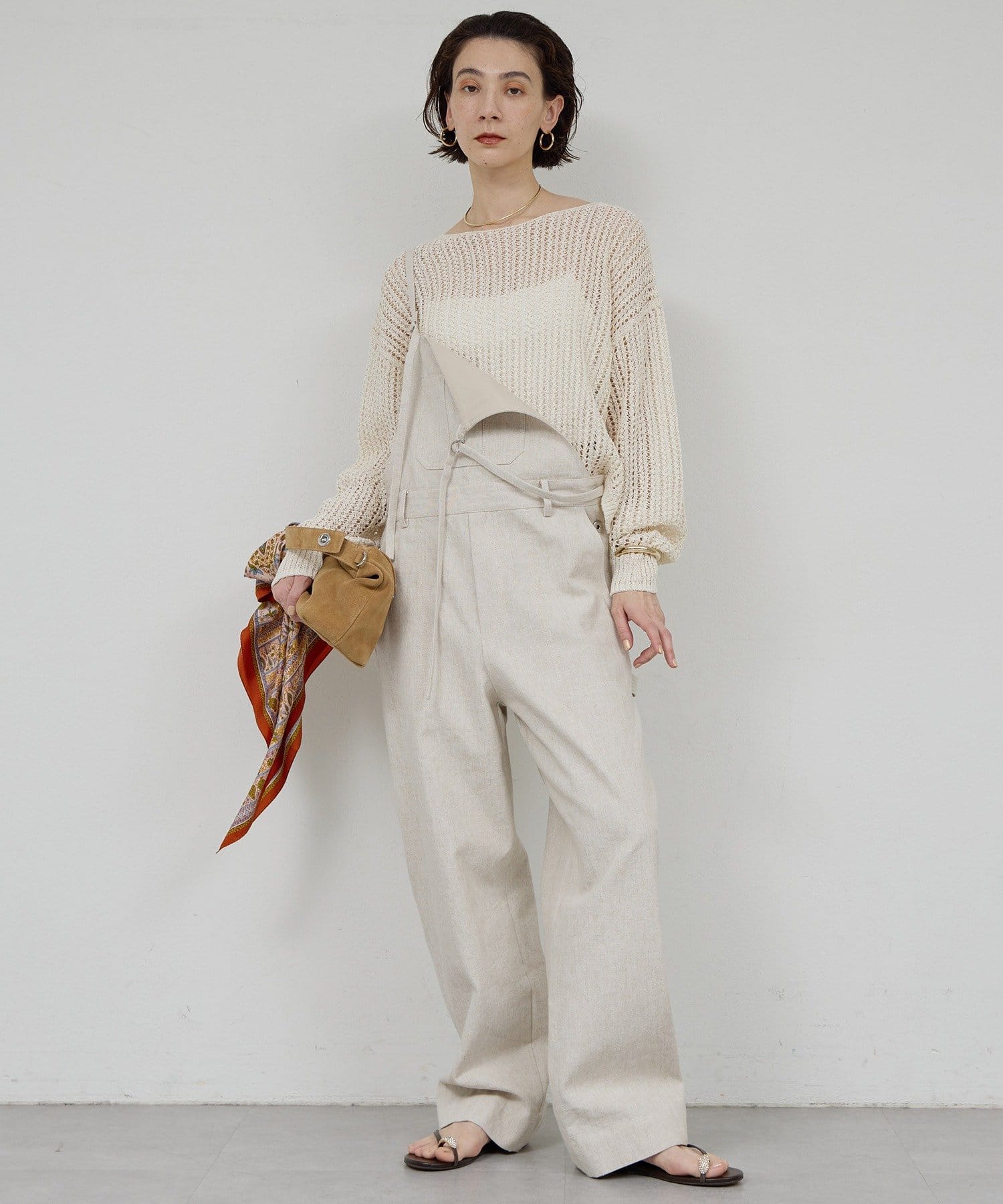 GALLARDAGALANTE(ガリャルダガランテ) リネンサロペット