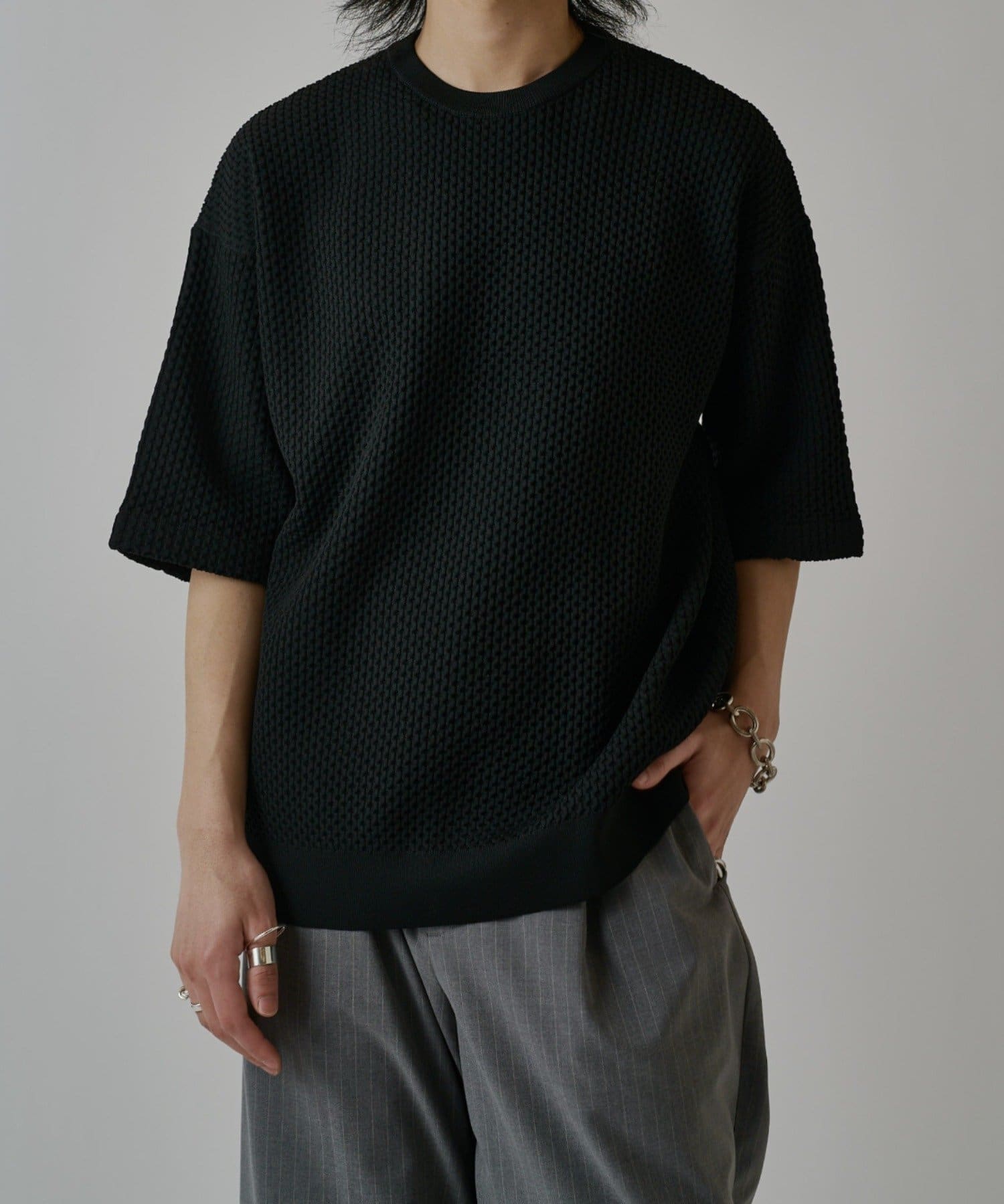 Lui's(ルイス) ワッフルショートスリーブTシャツ