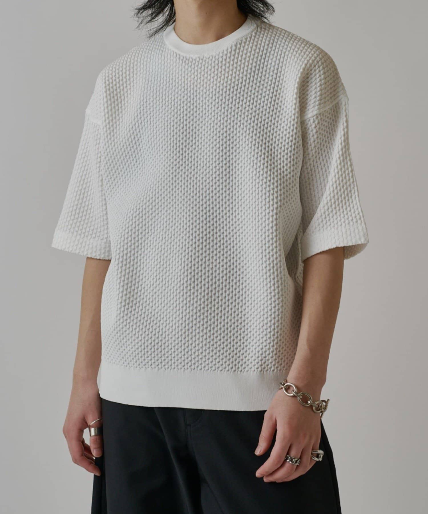 Lui's(ルイス) ワッフルショートスリーブTシャツ