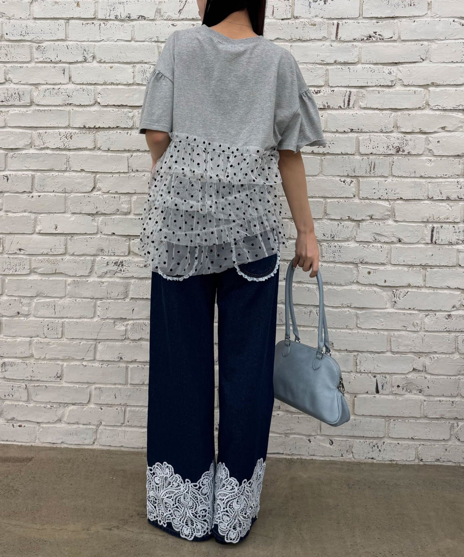 CIAOPANIC(チャオパニック) ドットチュールドッキングカレッジロゴTee