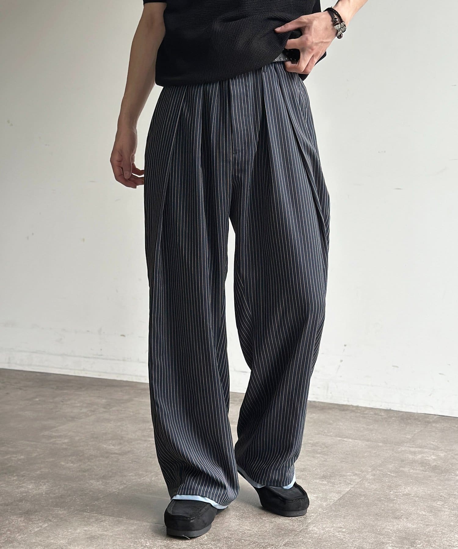 CPCM(シーピーシーエム) TRフェイクレイヤードトラウザー