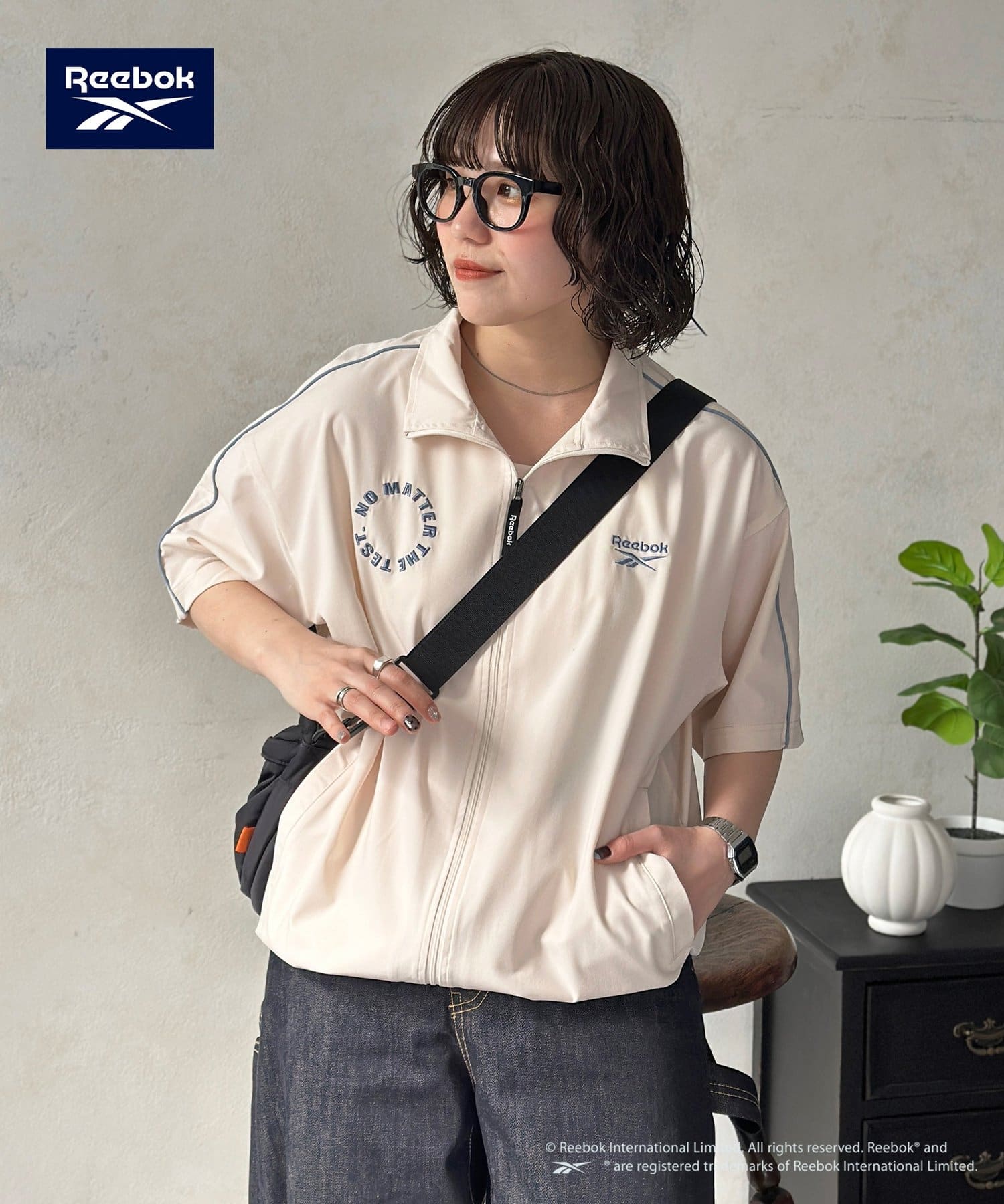 CPCM(シーピーシーエム) 【Reebok】半袖トラックジャケット