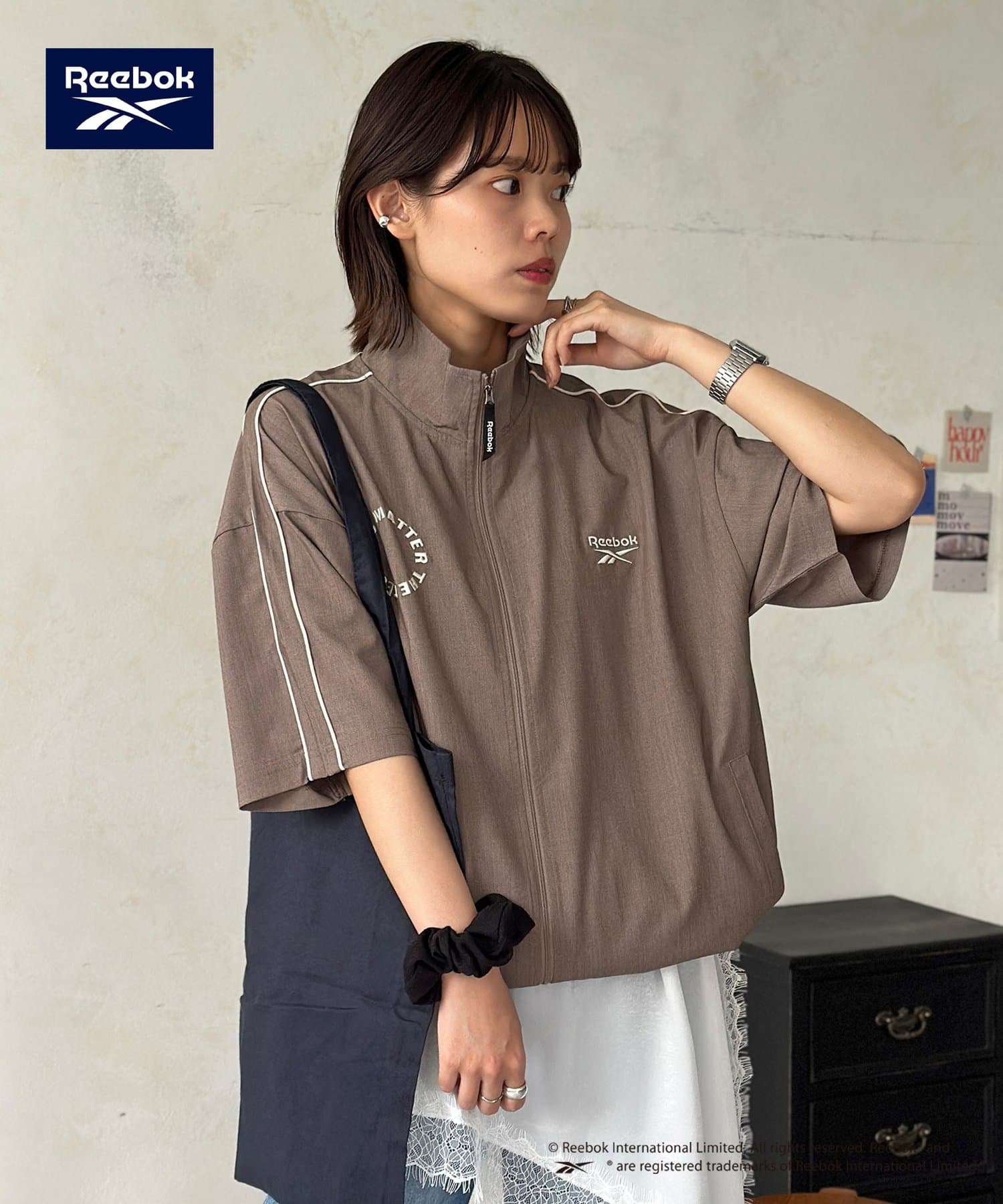 CPCM(シーピーシーエム) 【Reebok】半袖トラックジャケット