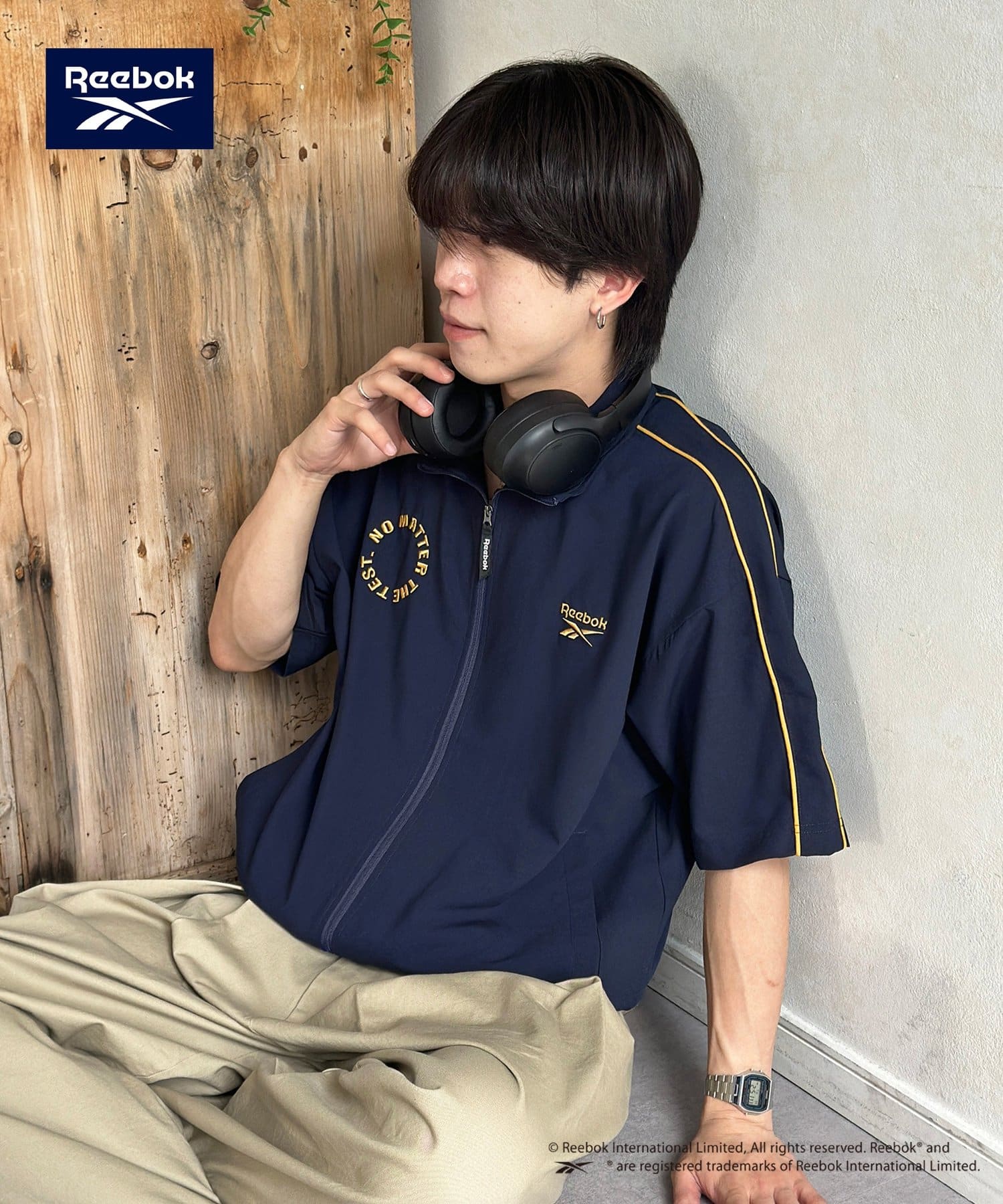 CPCM(シーピーシーエム) 【Reebok】半袖トラックジャケット