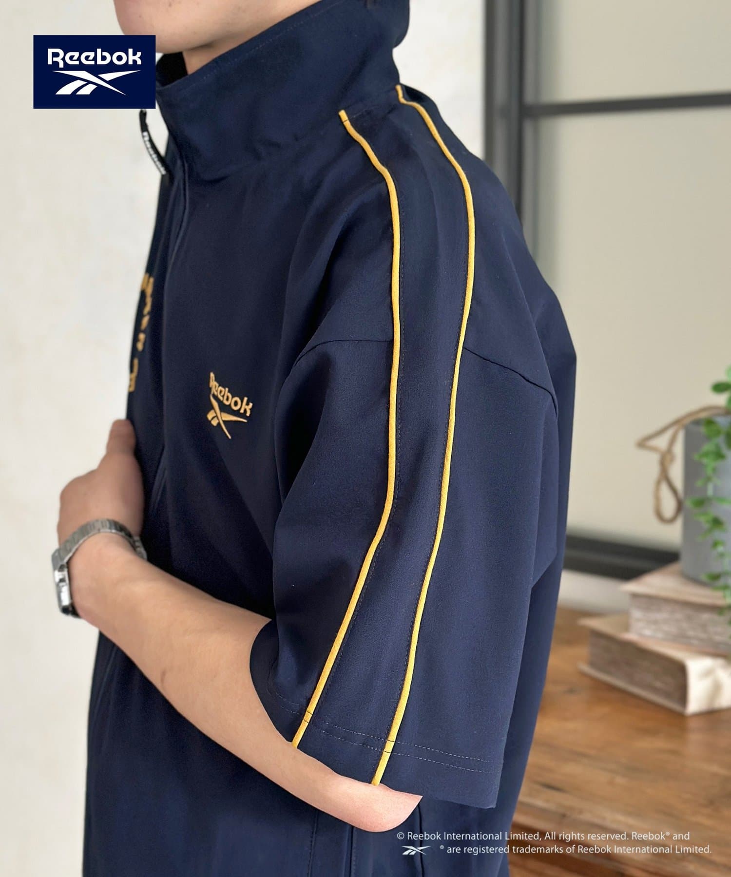 CPCM(シーピーシーエム) 【Reebok】半袖トラックジャケット