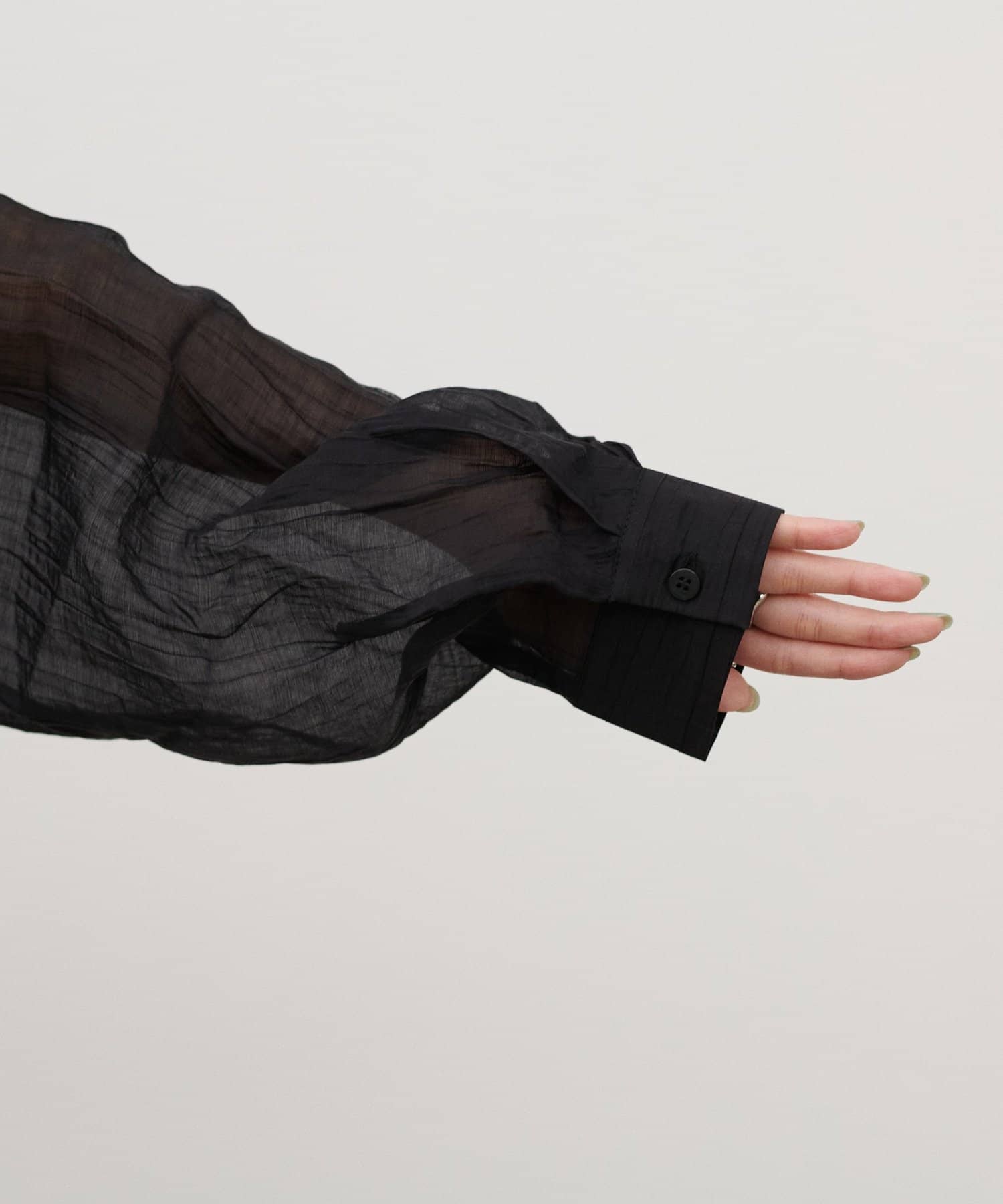 LARUTA(ラルータ) シアーワッシャーフーディーシャツ