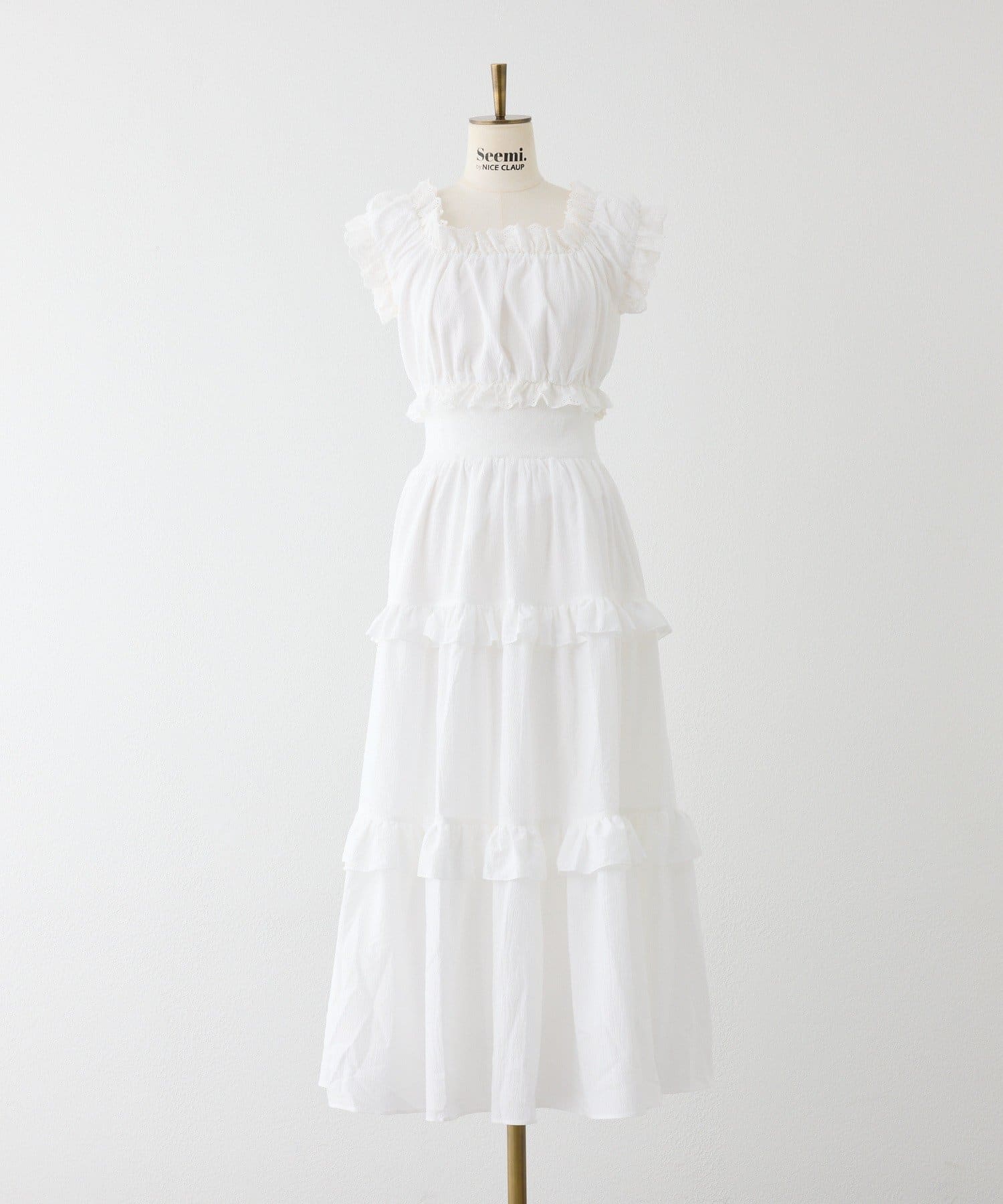 Seemi.by NICE CLAUP(シーミーバイナイスクラップ) フリルワンピース