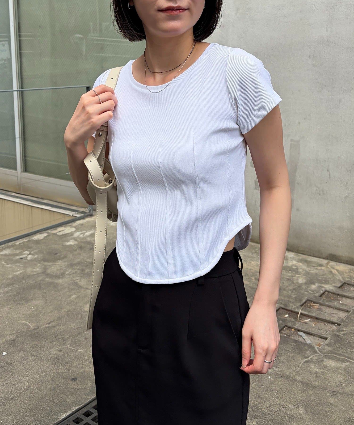 CAPRICIEUX LE'MAGE(カプリシュレマージュ) 【昨年大好評！/新色イエロー・ブラウン】コルセットT