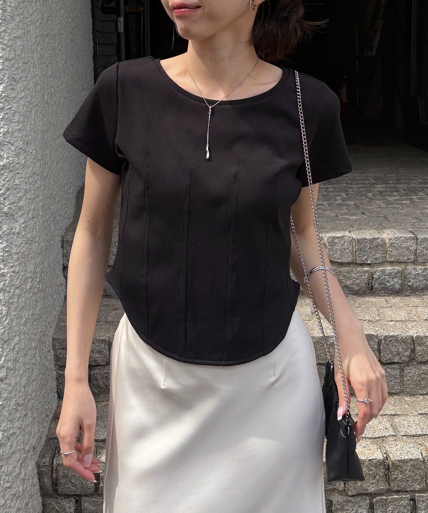 CAPRICIEUX LE'MAGE(カプリシュレマージュ) 【昨年大好評！/新色イエロー・ブラウン】コルセットT