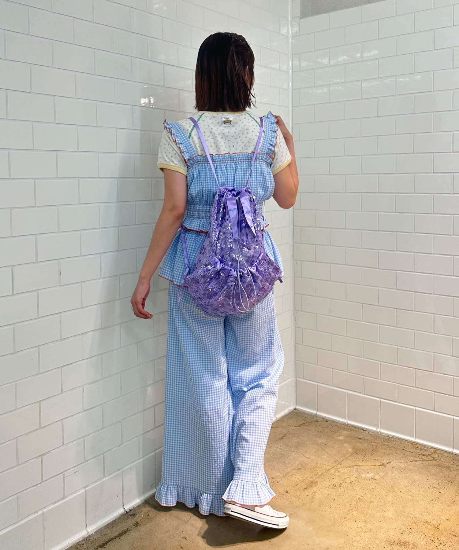 CIAOPANIC(チャオパニック) 【HELLO.SANFRANCISCO/ハローサンフランシスコ】スパンコールナップサック