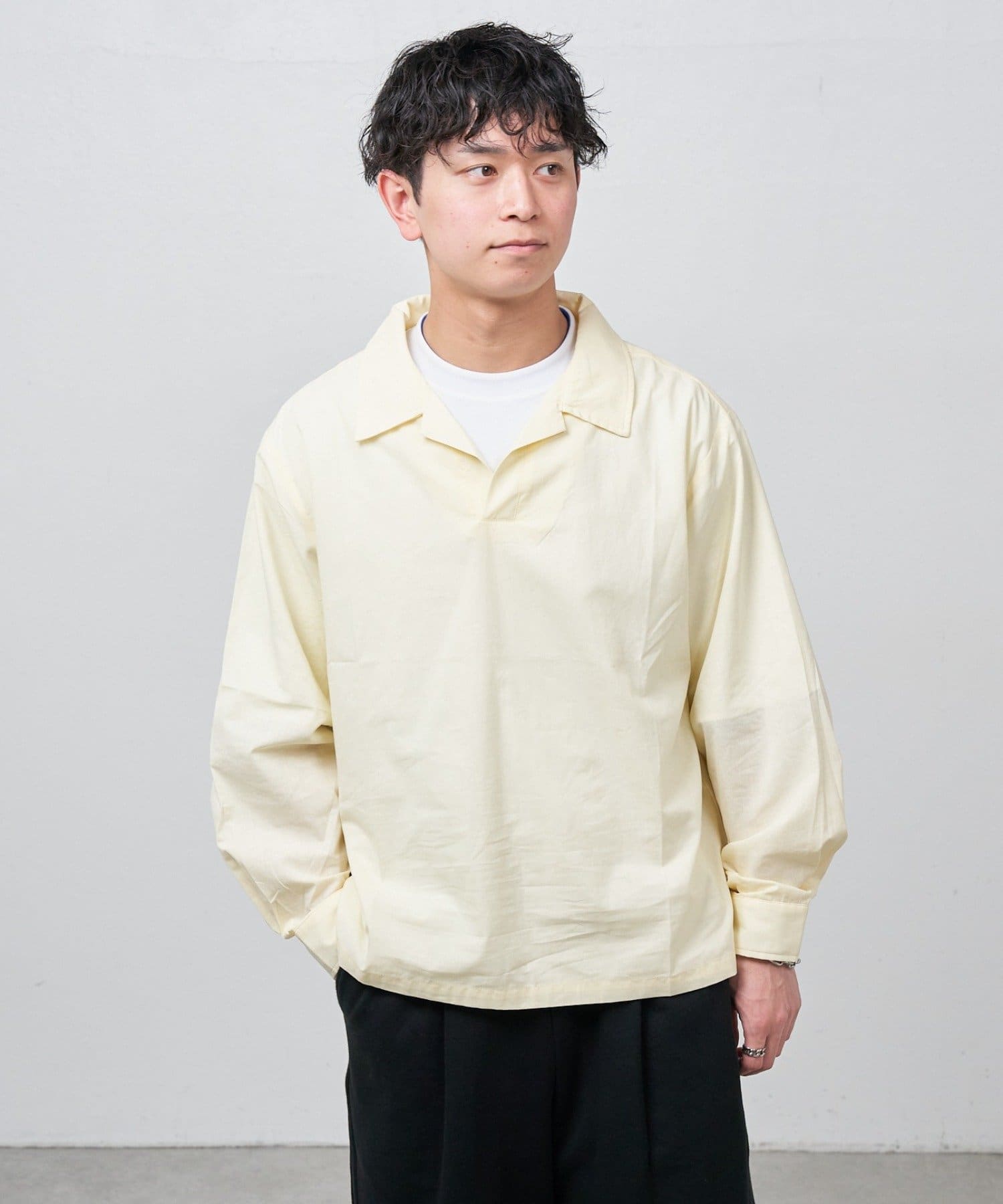 Kastane(カスタネ) 【ユニセックス】BM スキッパーシャツ2