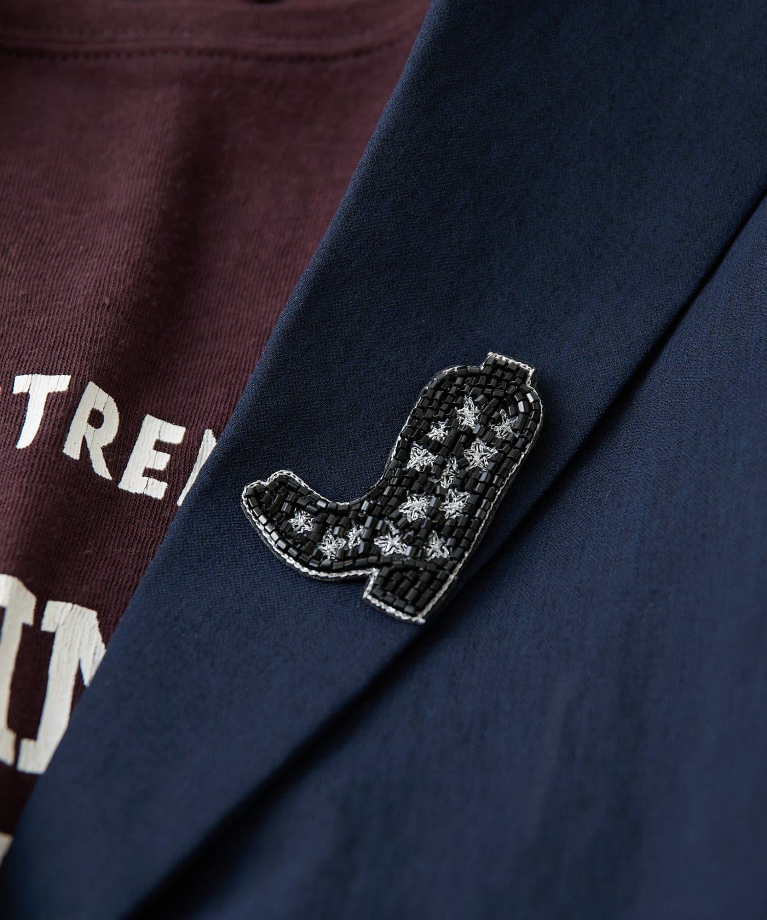 COLLAGE GALLARDAGALANTE(コラージュ ガリャルダガランテ) 【QTL CREATIONS別注 】ビーズブローチ付きストール