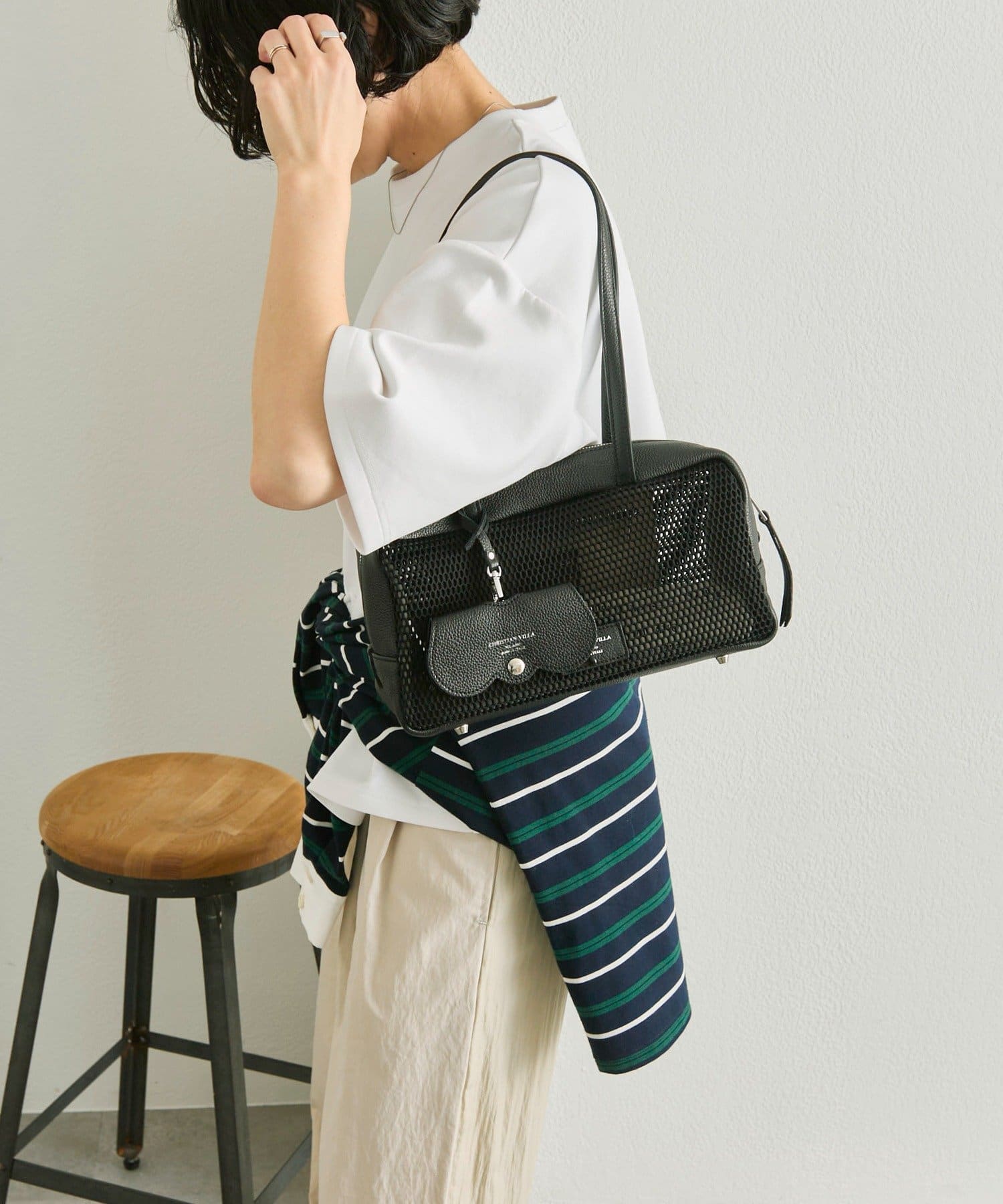 ear PAPILLONNER(イア パピヨネ) 【CHRISTIAN VILLA（クリスチャン ヴィラ）】ear別注メッシュボストンバッグ