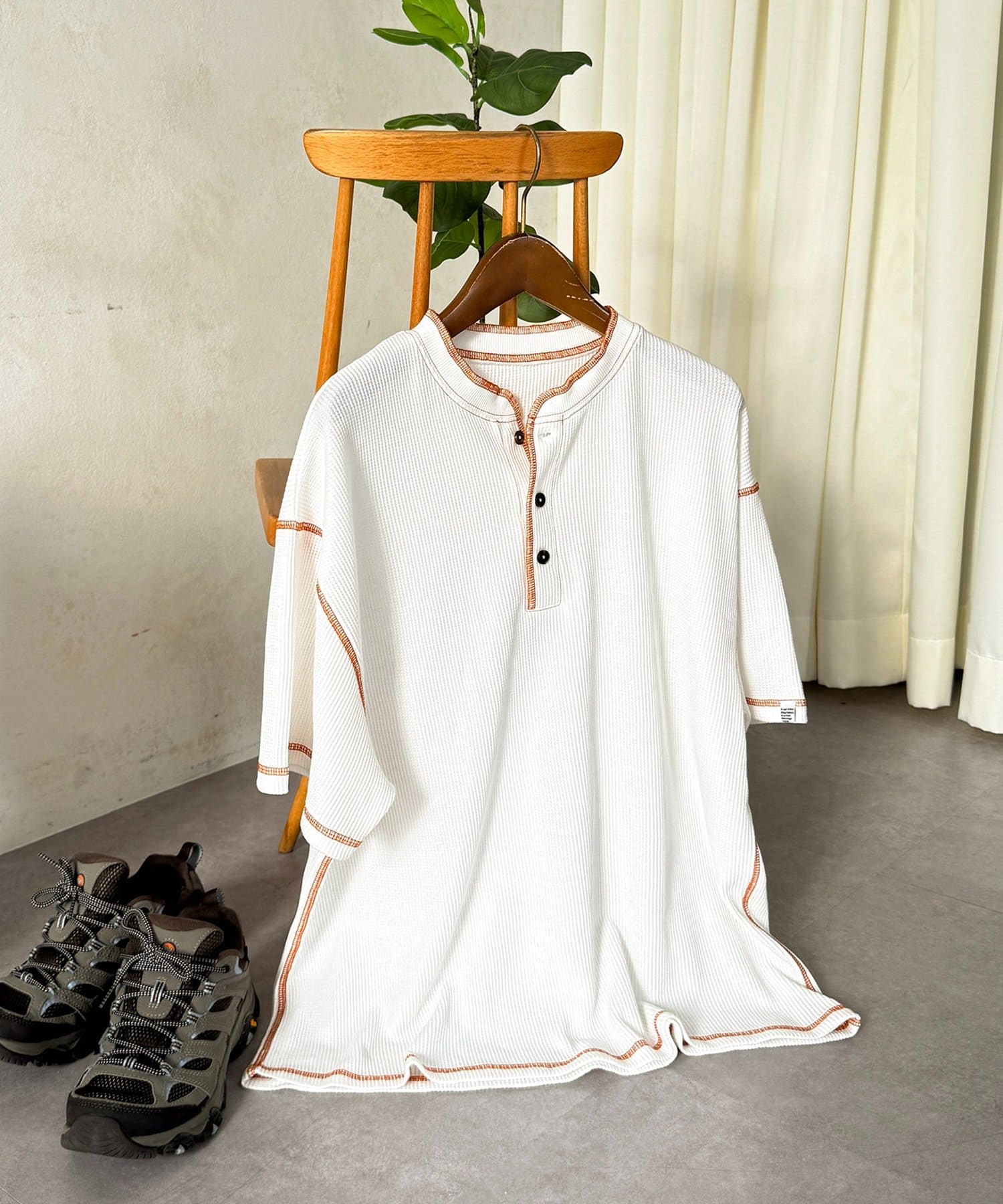 CPCM(シーピーシーエム) 接触冷感ワッフルヘンリーT