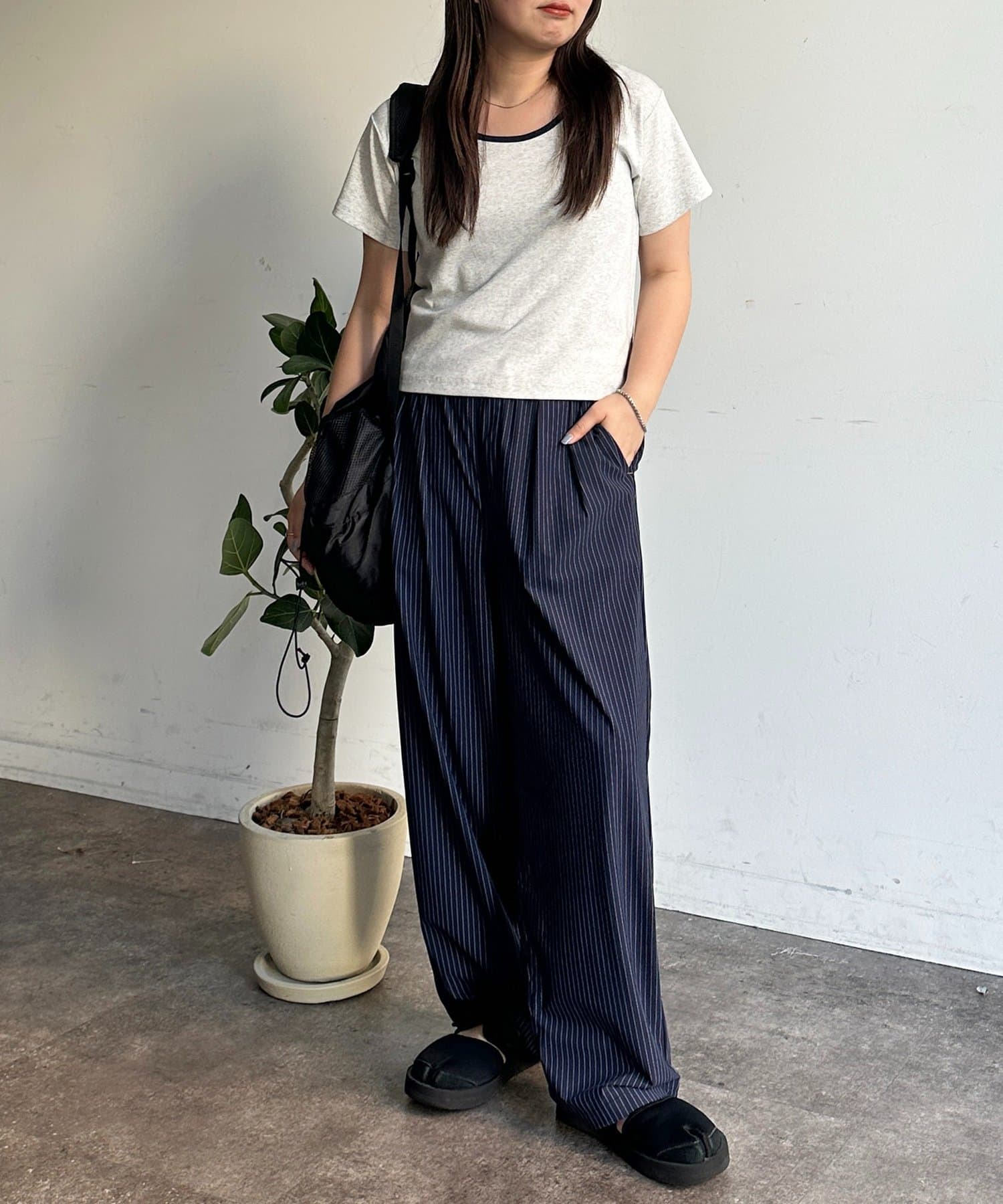 CPCM(シーピーシーエム) 接触冷感タックワイドスラックス