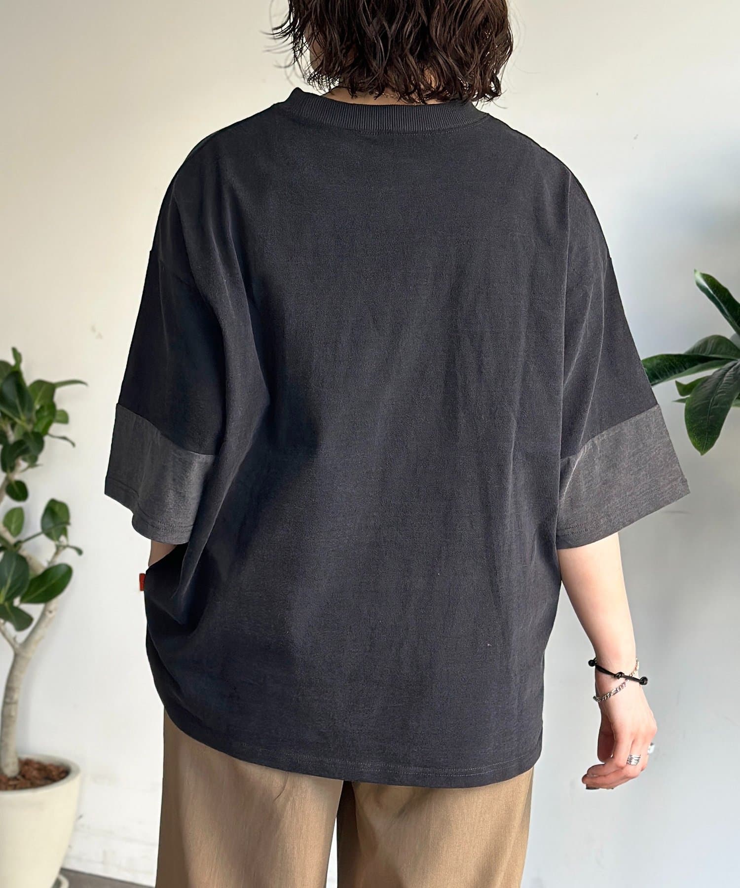 CPCM(シーピーシーエム) カットデニム袖配色T