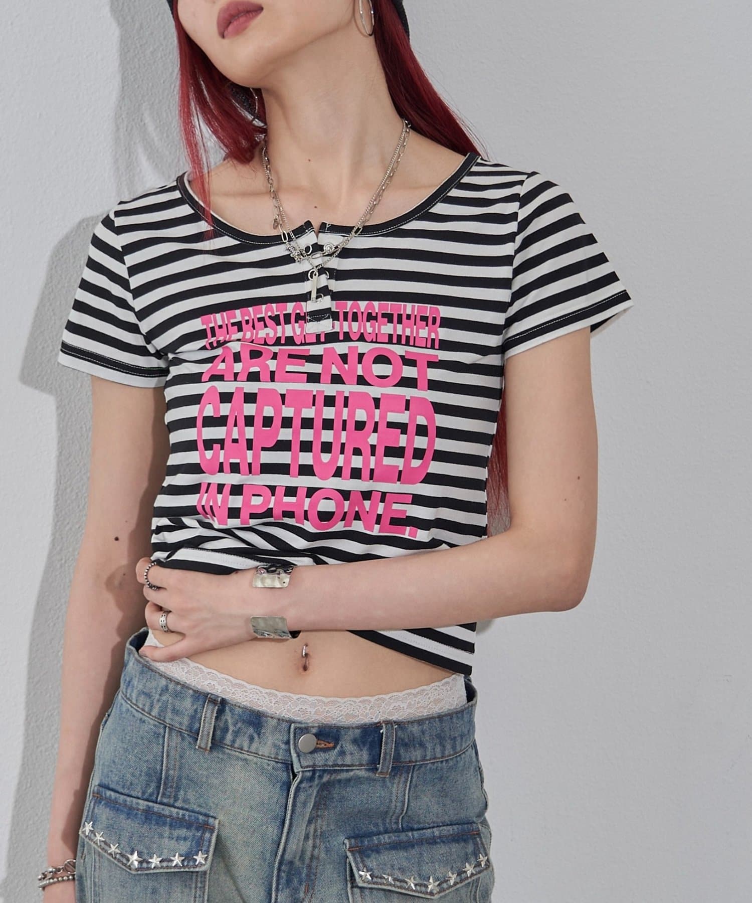 WHO’S WHO gallery(フーズフーギャラリー) 【WEB限定】メッセージヘンリーリングドット TEE