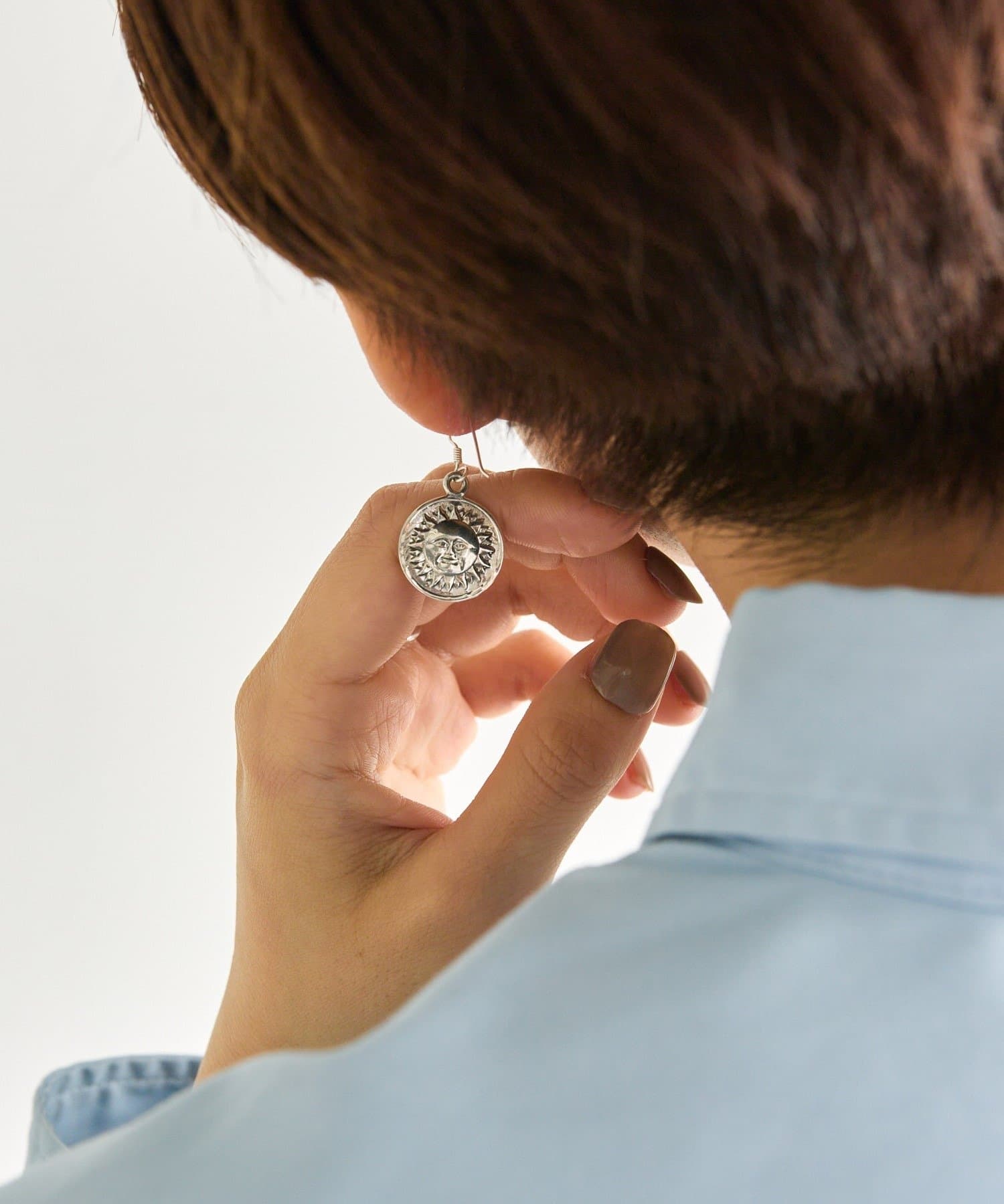 ear PAPILLONNER(イア パピヨネ) 《スターリングシルバー使用》ダブルフェイスピアス