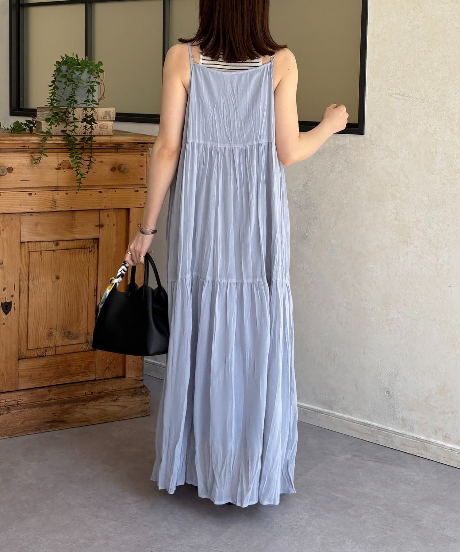 Thevon.(ゼヴォン) ワッシャープリーツキャミワンピース