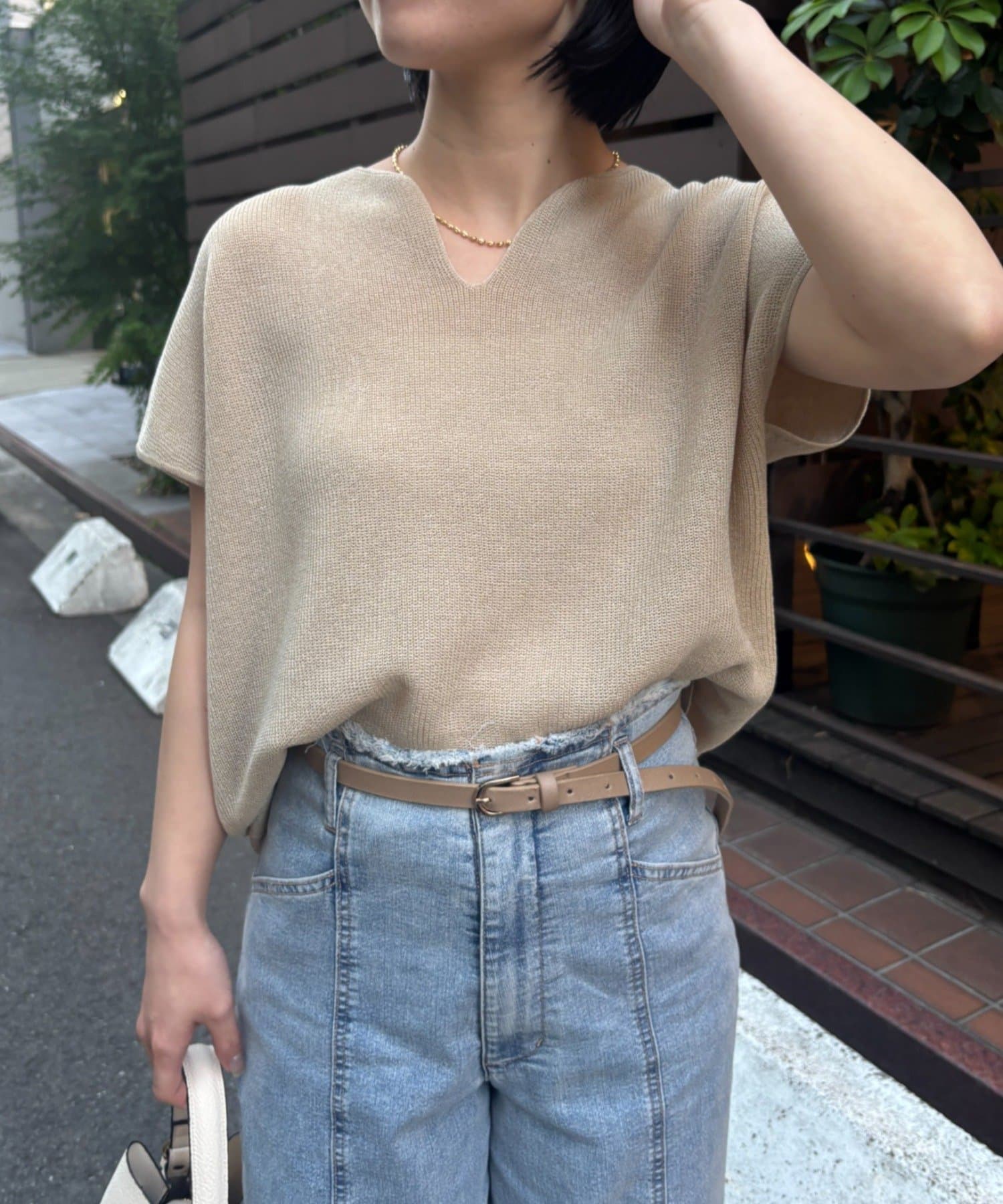 Jena　espace merveilleux(ジェナ　エスパスメルヴェイユ) カタアゼフレンチニット