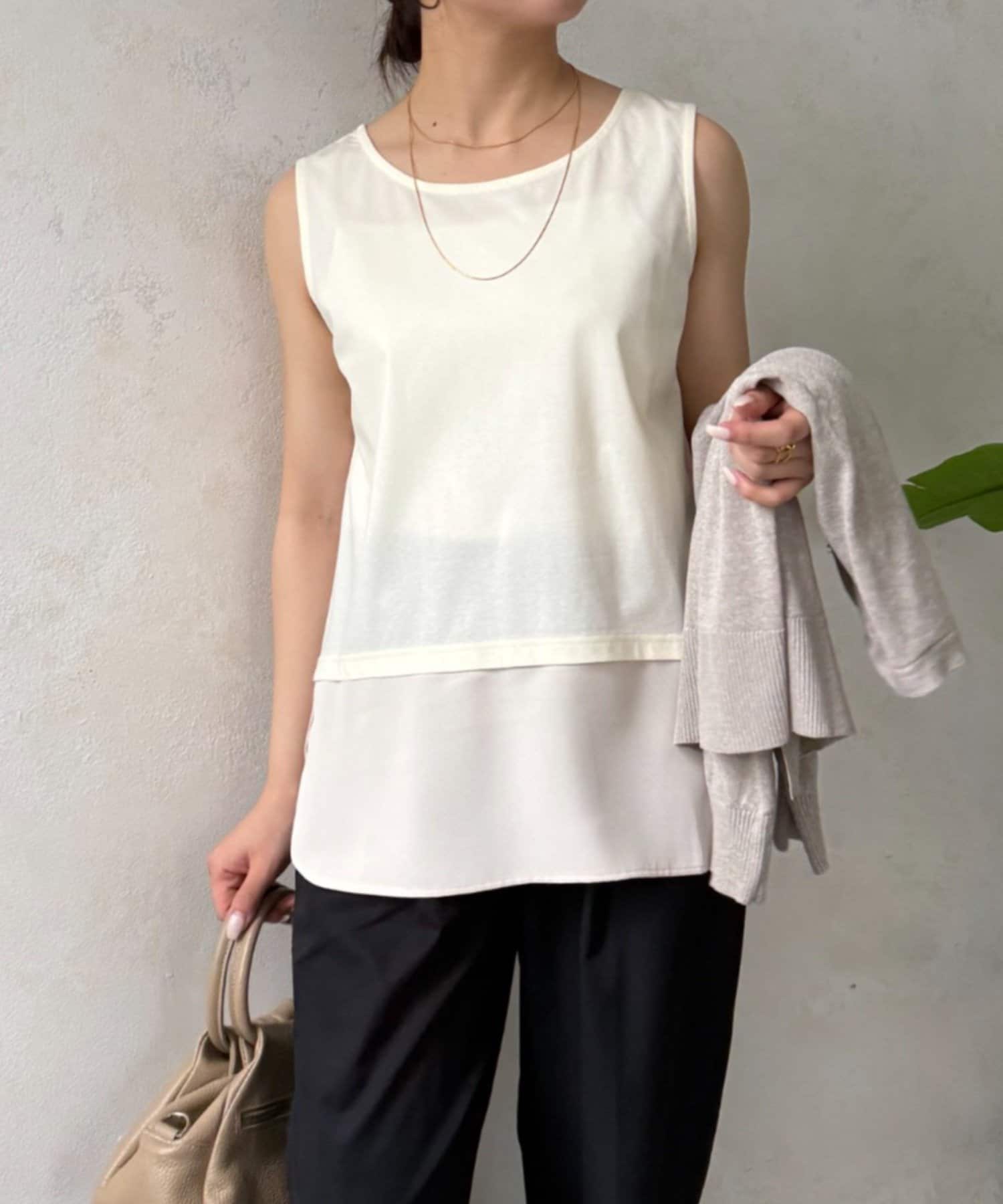 Jena　espace merveilleux(ジェナ　エスパスメルヴェイユ) 裾ツイルタンクトップ