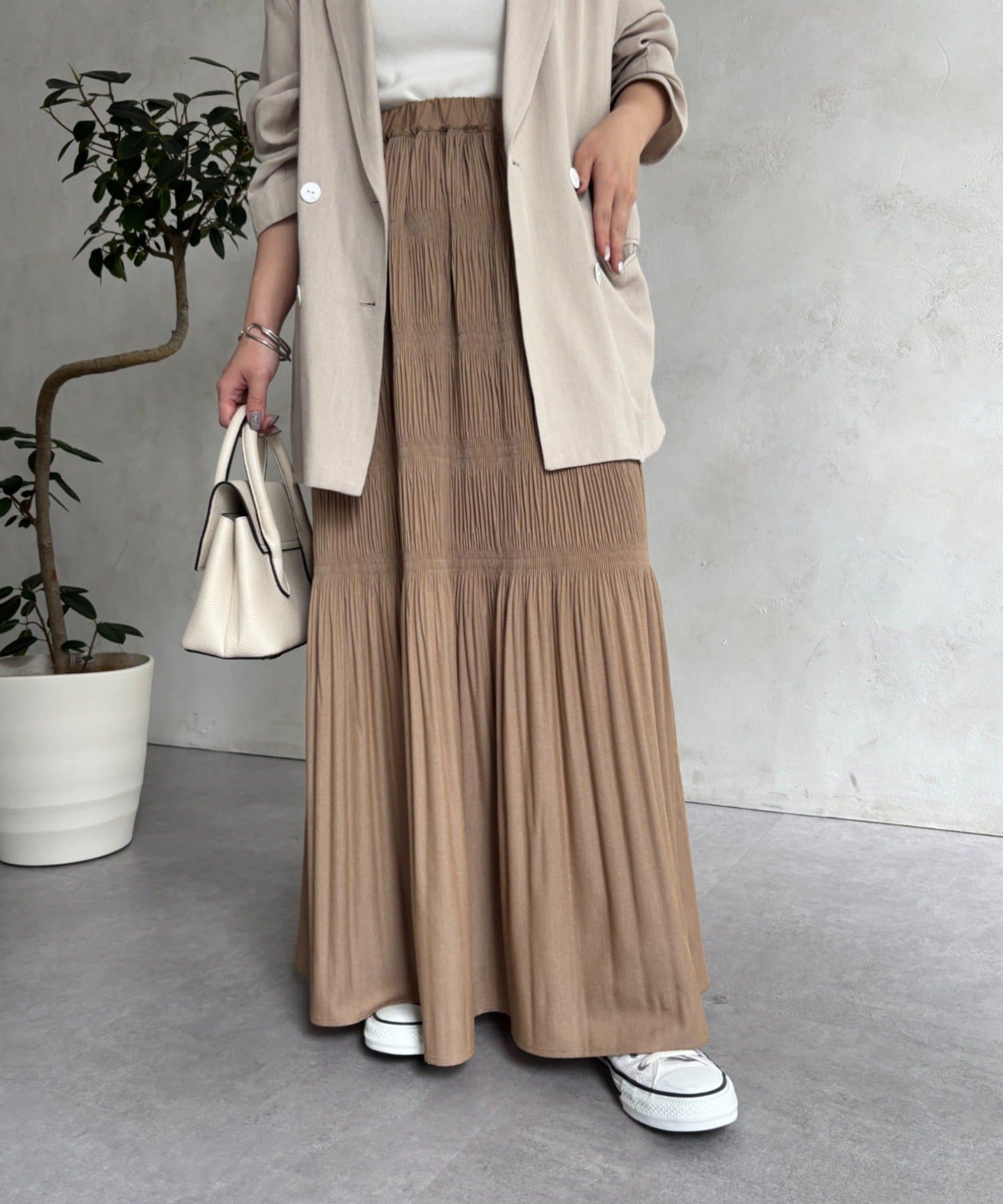Jena　espace merveilleux(ジェナ　エスパスメルヴェイユ) ツイルプリーツスカート