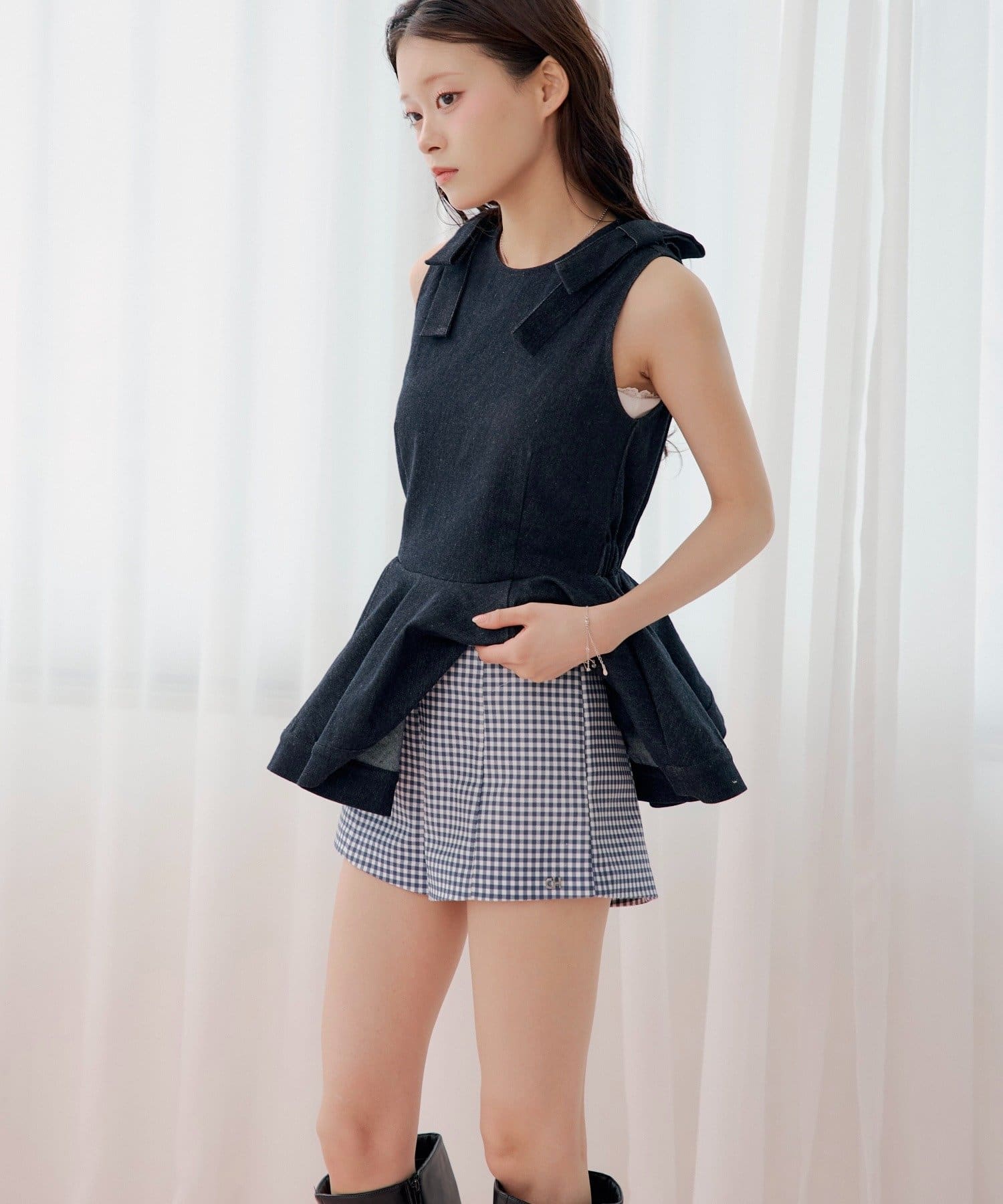 Chico(チコ) ギンガムコンパクトショートパンツ