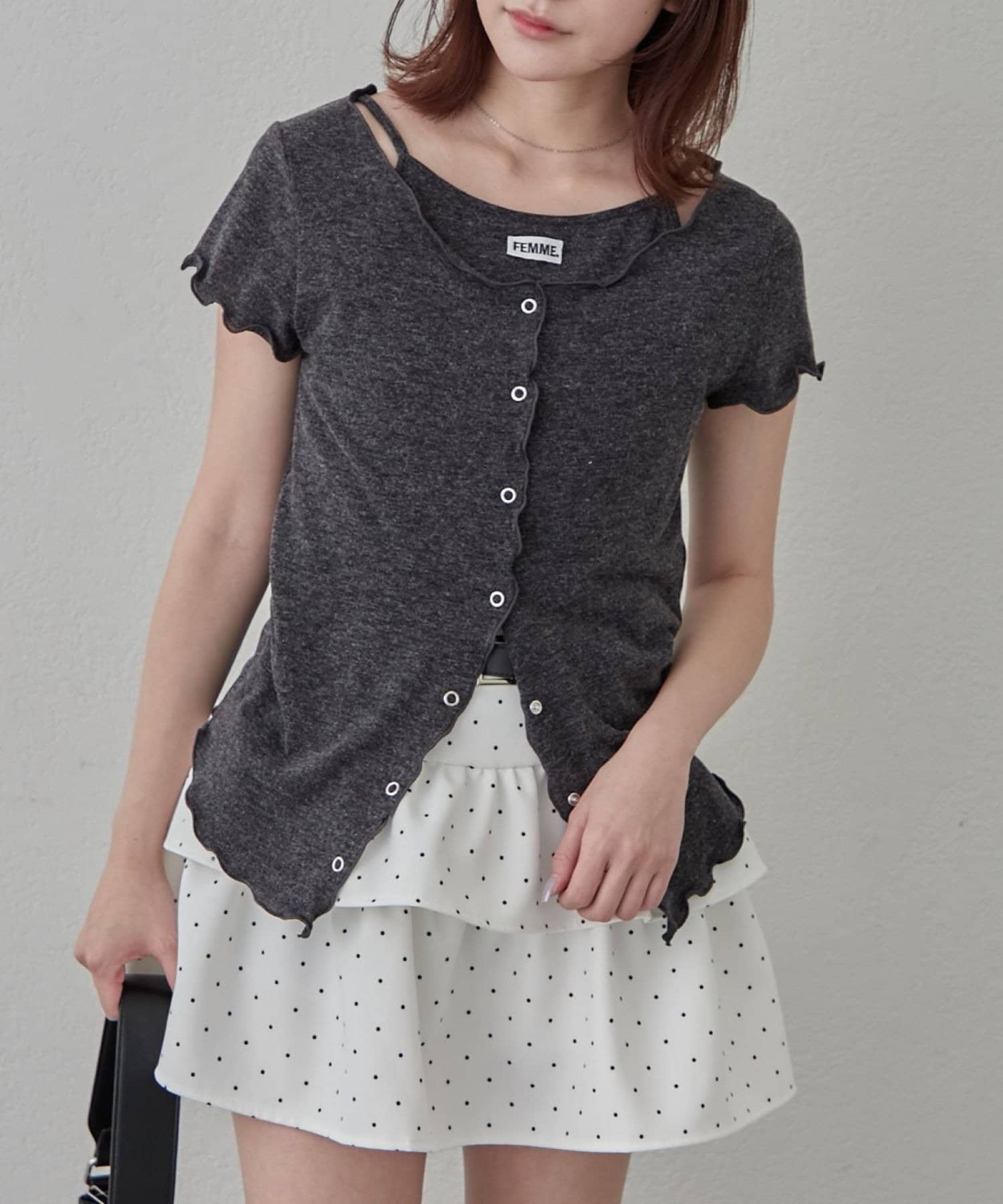 mline(エムライン) [mline]レイヤーロゴ半袖Ｔ