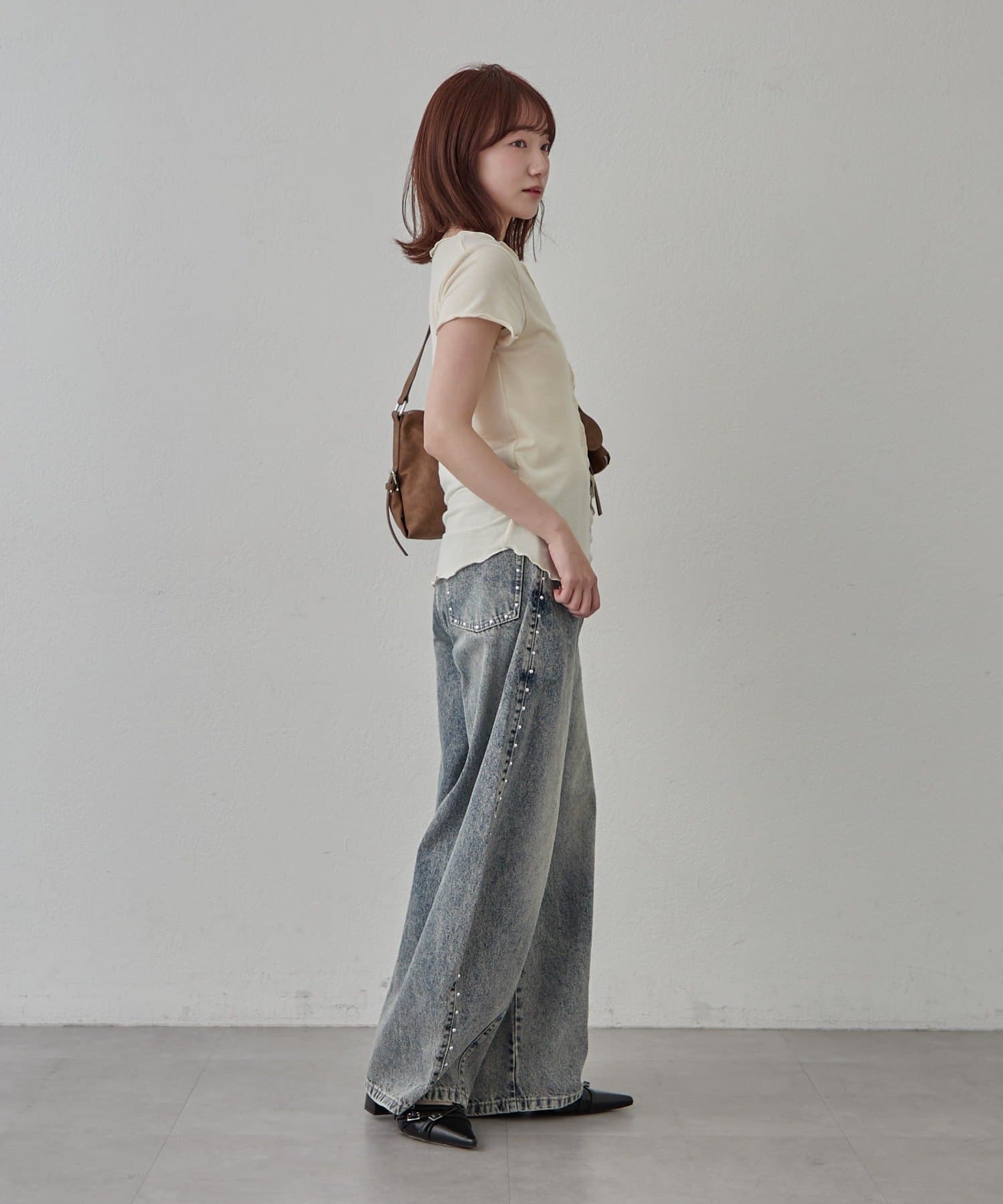 mline(エムライン) [mline]レイヤーロゴ半袖Ｔ