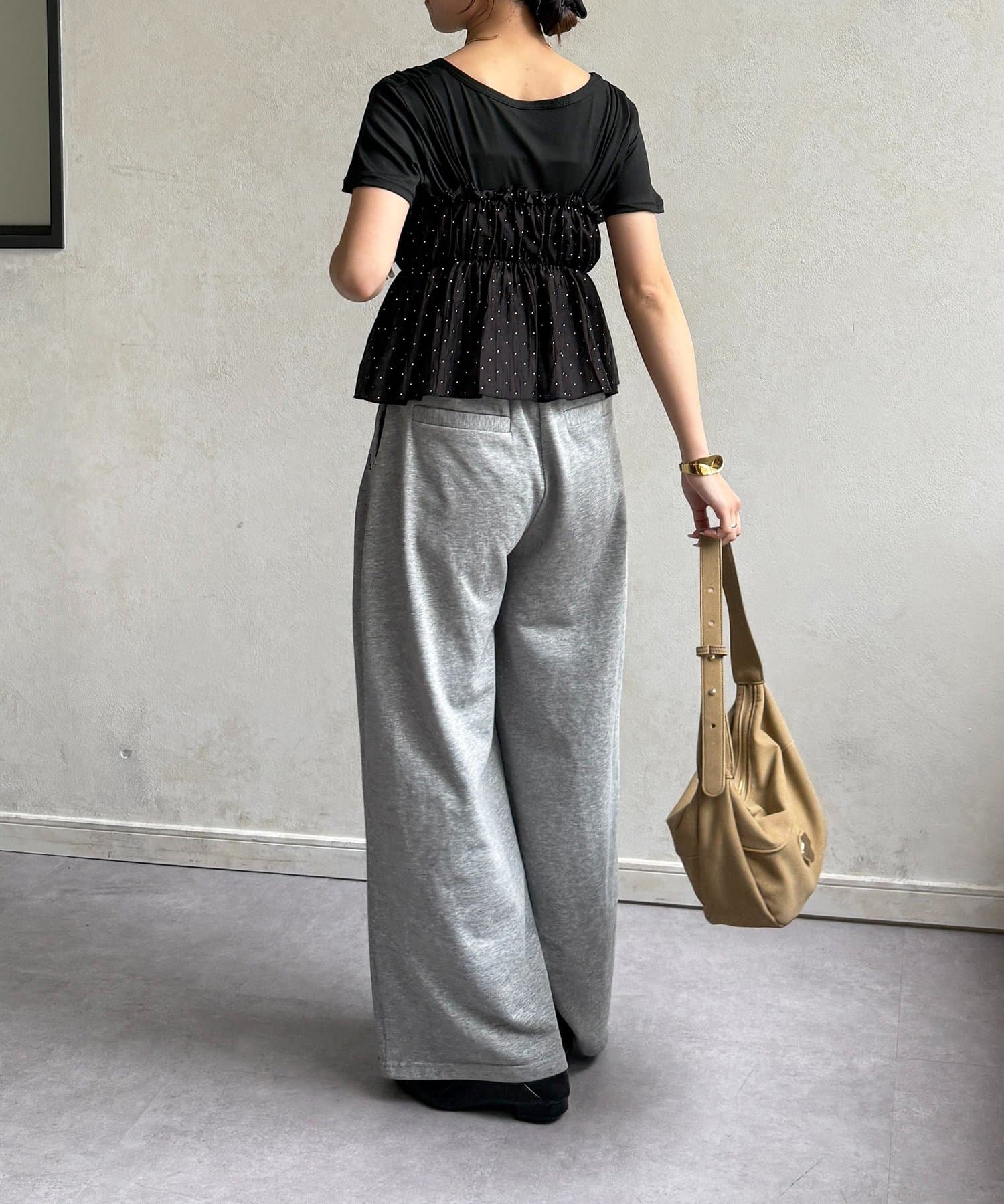 Thevon.(ゼヴォン) ドットビスチェセットTシャツ