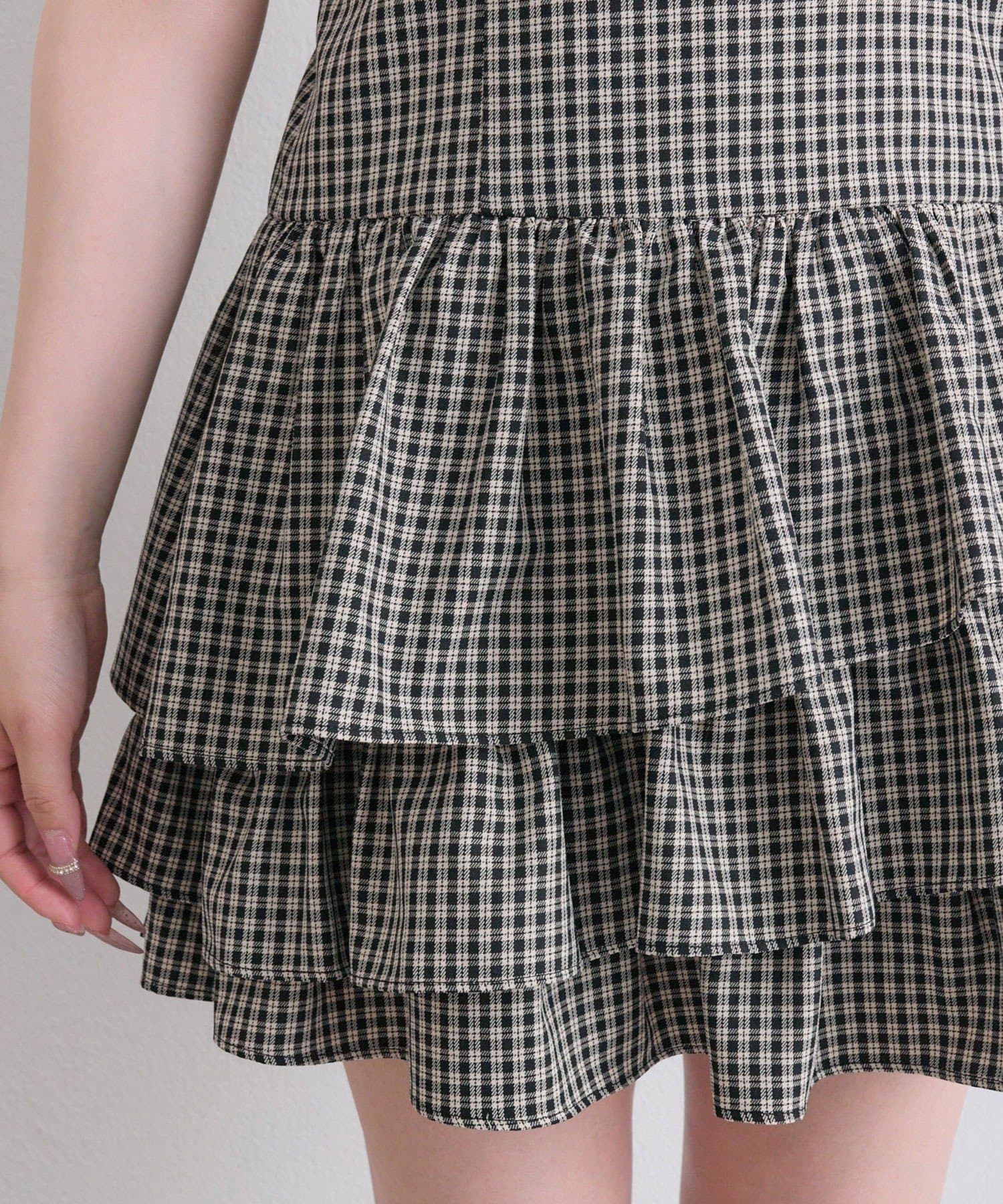 OLIVE des OLIVE(オリーブ デ オリーブ) 半袖カーデとミニワンピのセット