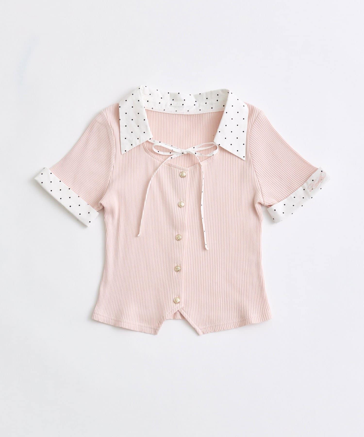 OLIVE des OLIVE(オリーブ デ オリーブ) シャツレイヤードトップス