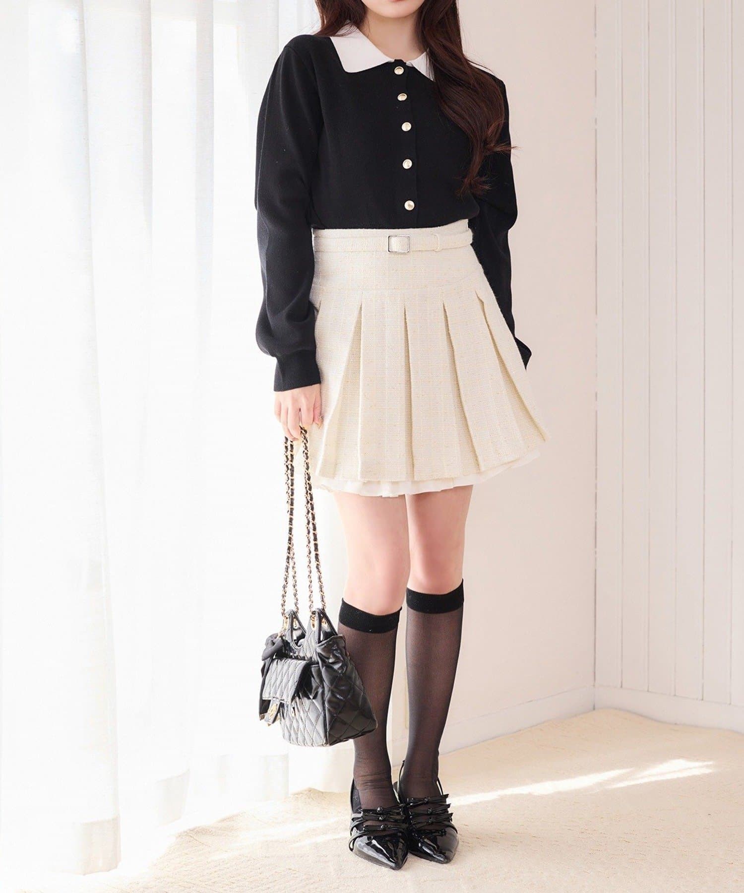 NICE CLAUP / OLIVE des OLIVE OUTLET(ナイスクラップ  / オリーブ デ オリーブ アウトレット) 【one after another】衿付きニット