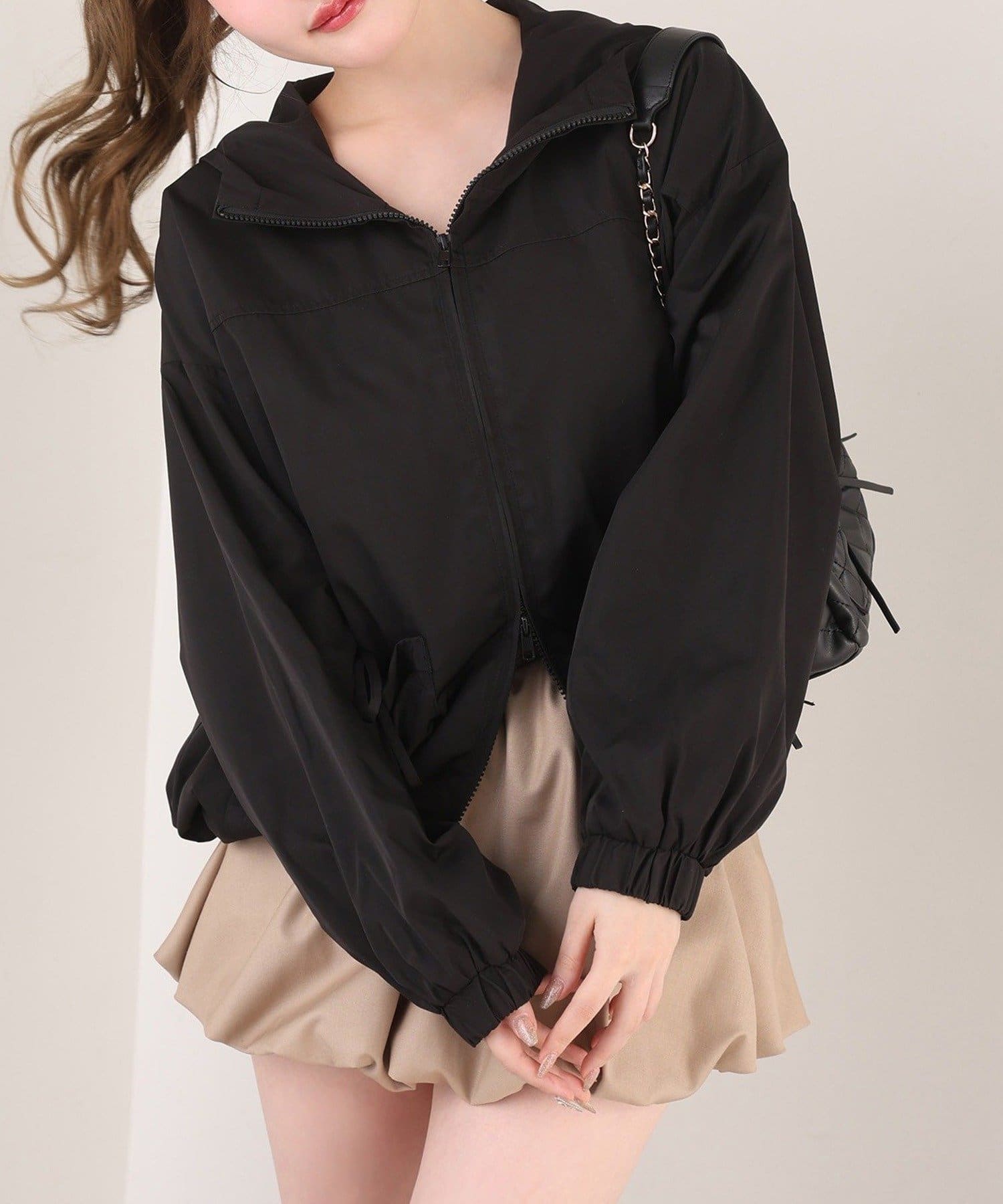 NICE CLAUP / OLIVE des OLIVE OUTLET(ナイスクラップ  / オリーブ デ オリーブ アウトレット) 【one after another】リボンブルゾン