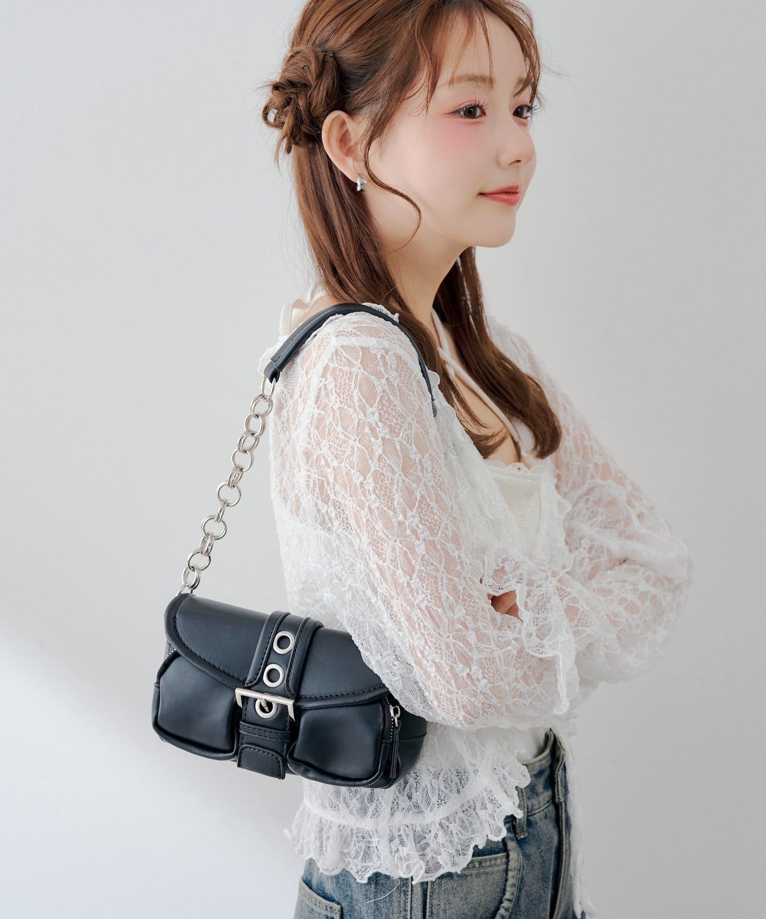 NICE CLAUP / OLIVE des OLIVE OUTLET(ナイスクラップ  / オリーブ デ オリーブ アウトレット) 【continuer】チェーンバッグ