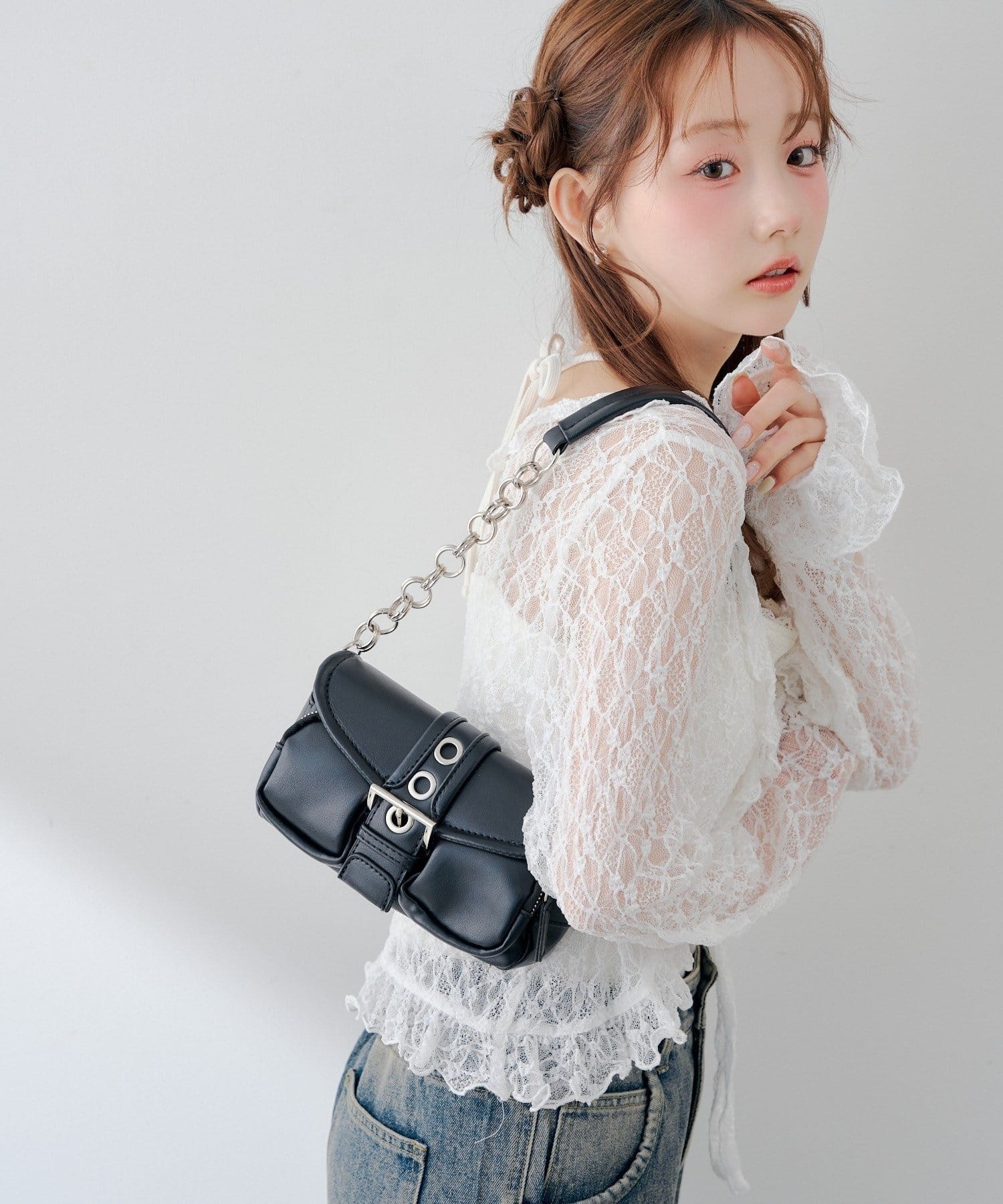 NICE CLAUP / OLIVE des OLIVE OUTLET(ナイスクラップ  / オリーブ デ オリーブ アウトレット) 【continuer】チェーンバッグ