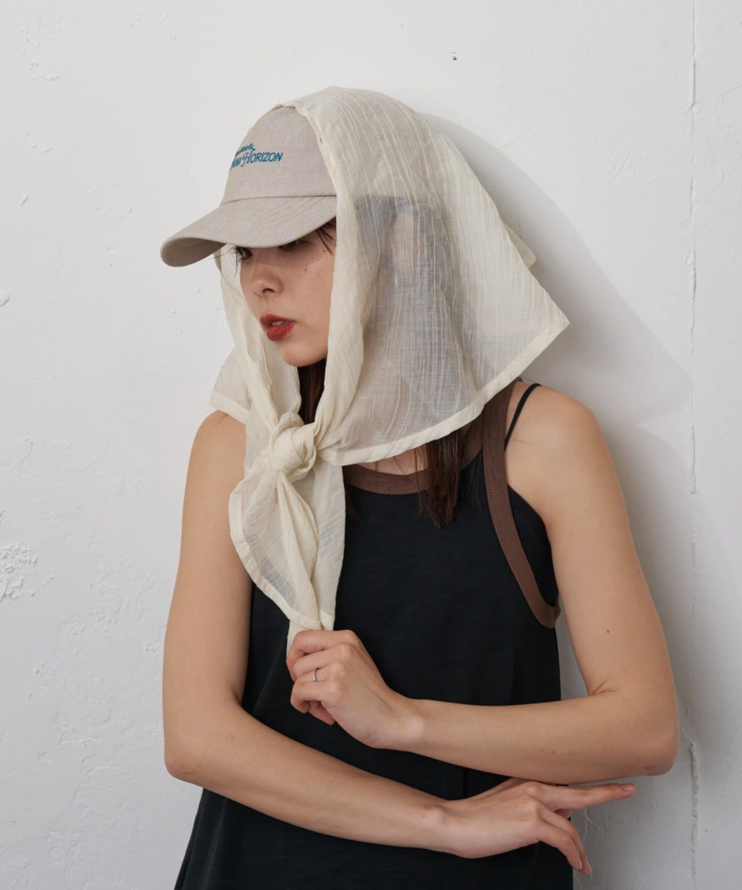 CIAOPANIC TYPY(チャオパニックティピー) :【日焼け防止！】シアーシェード付きロゴキャップ