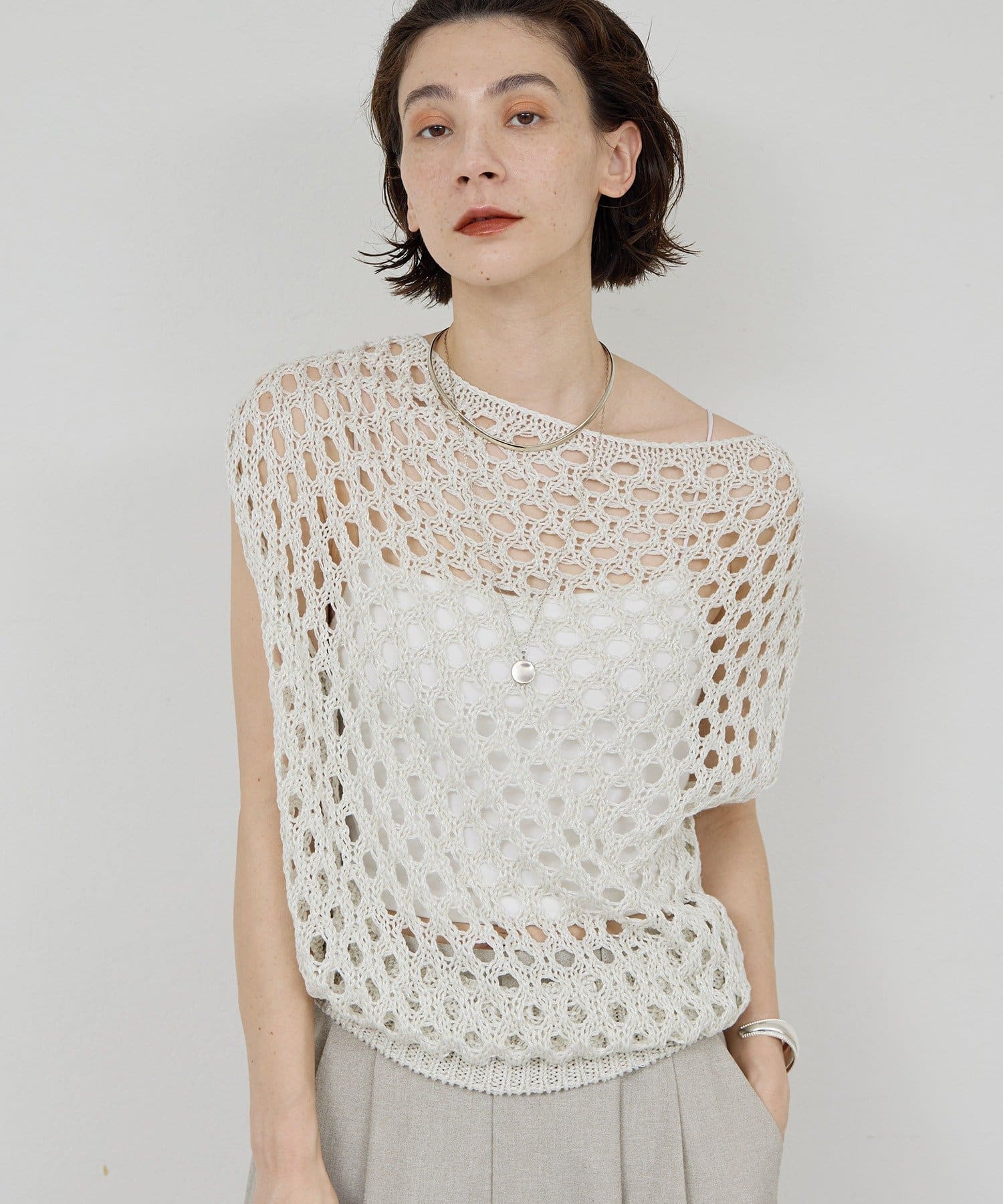 GALLARDAGALANTE(ガリャルダガランテ) ネットノースリニット