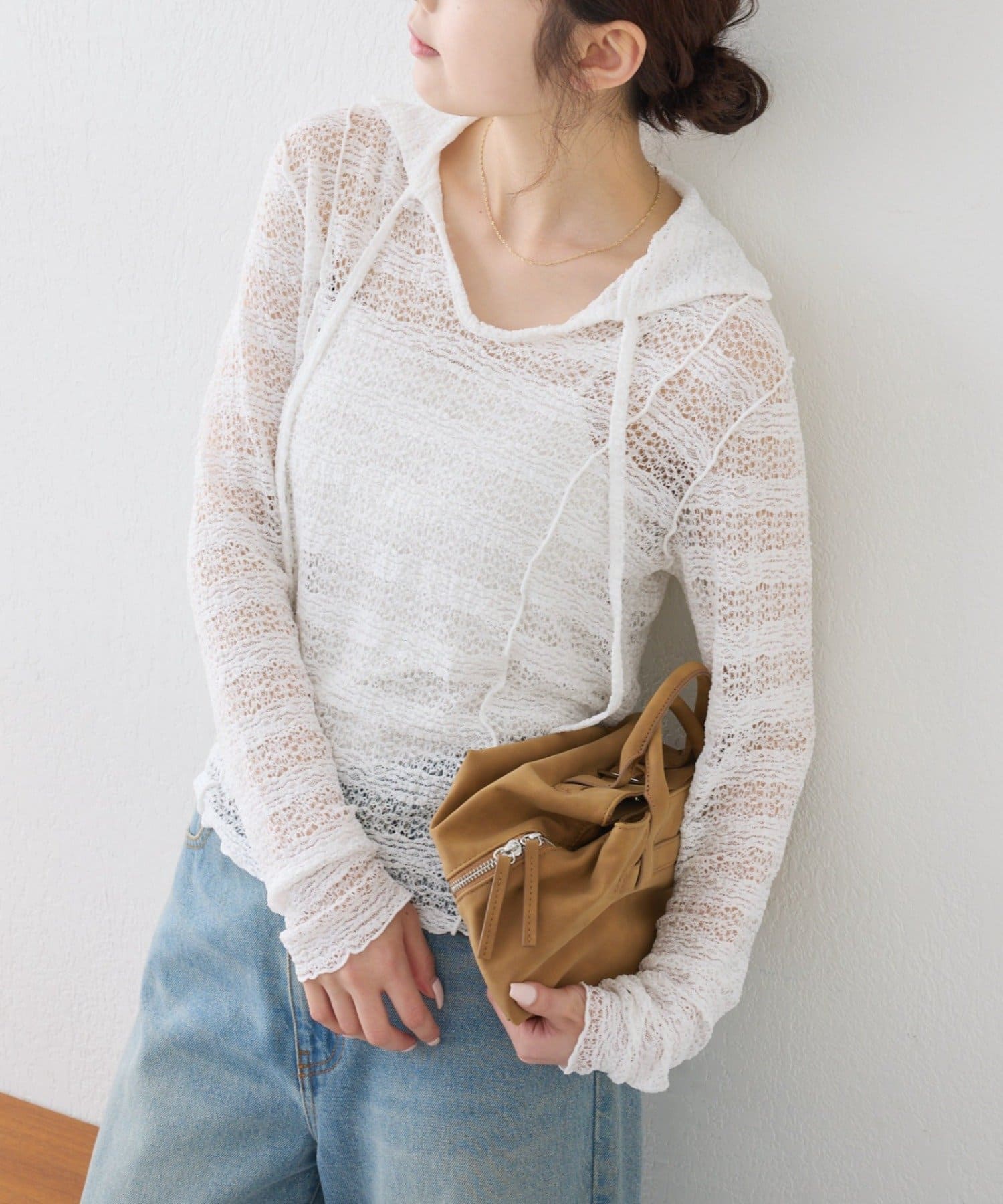 CIAOPANIC TYPY(チャオパニックティピー) 襟付きレーススキッパートップス