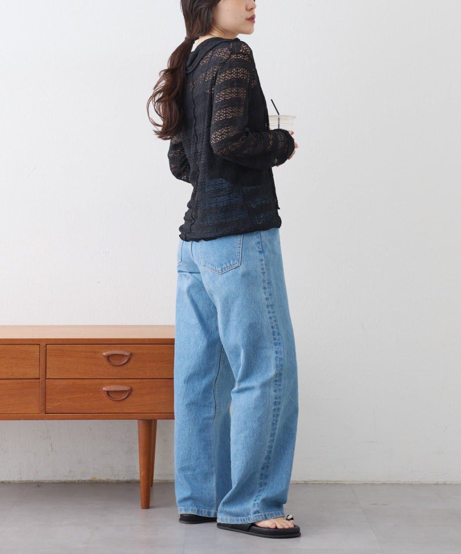 CIAOPANIC TYPY(チャオパニックティピー) 襟付きレーススキッパートップス