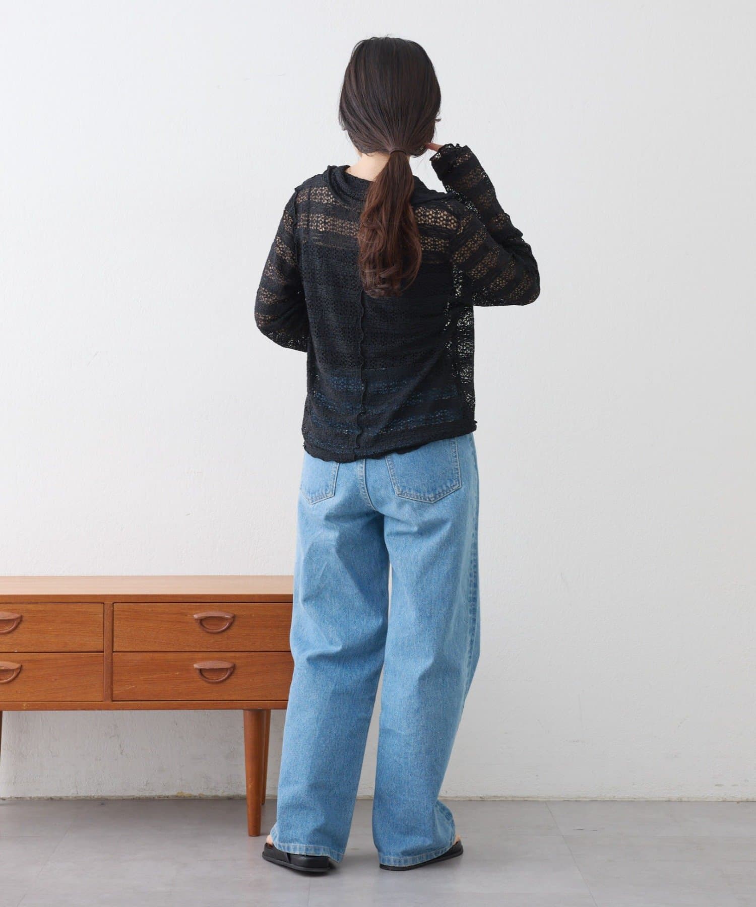 CIAOPANIC TYPY(チャオパニックティピー) 襟付きレーススキッパートップス