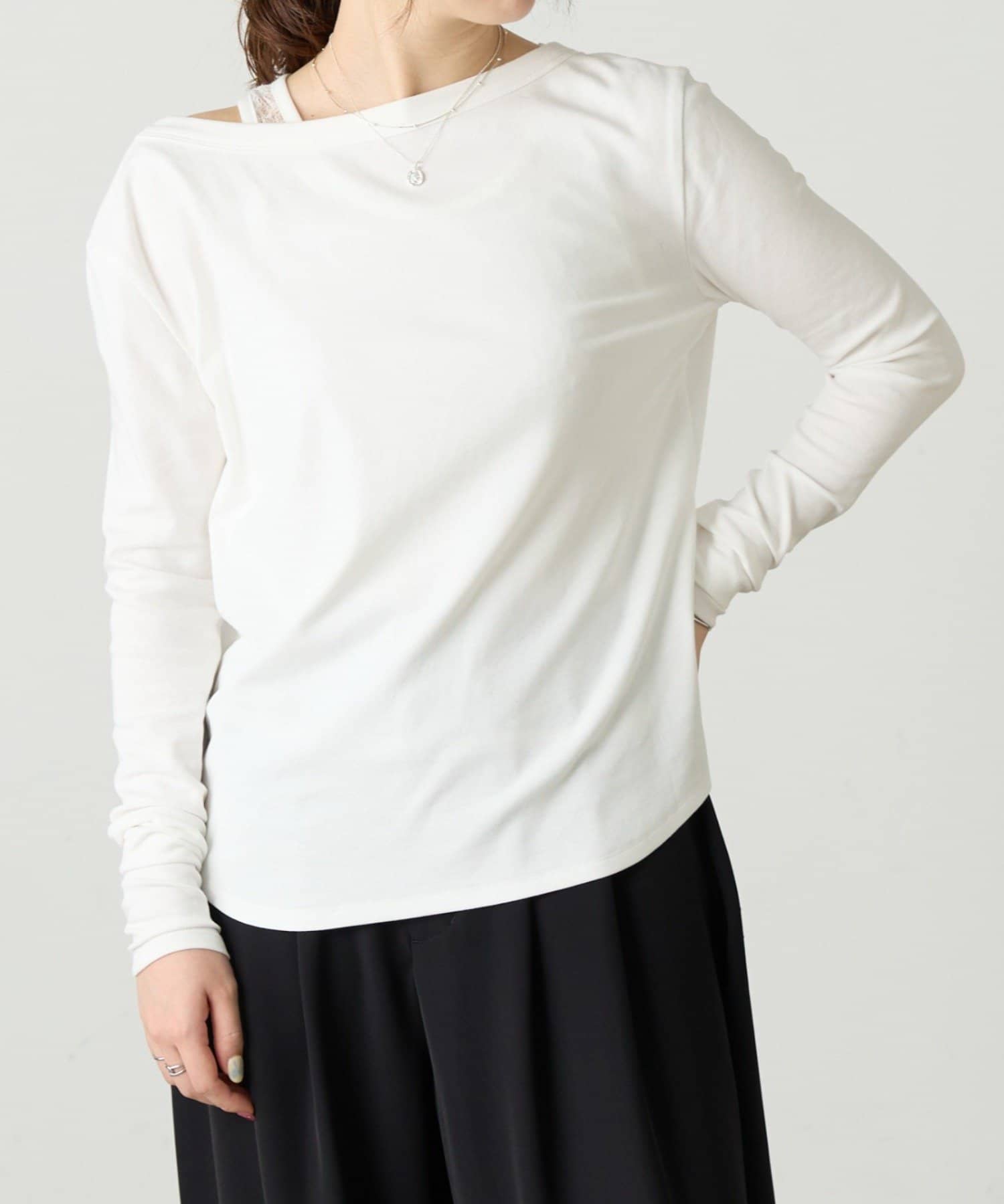 BEARDSLEY(ビアズリー) レースタンクレイヤーロンTee《FRIPIER》